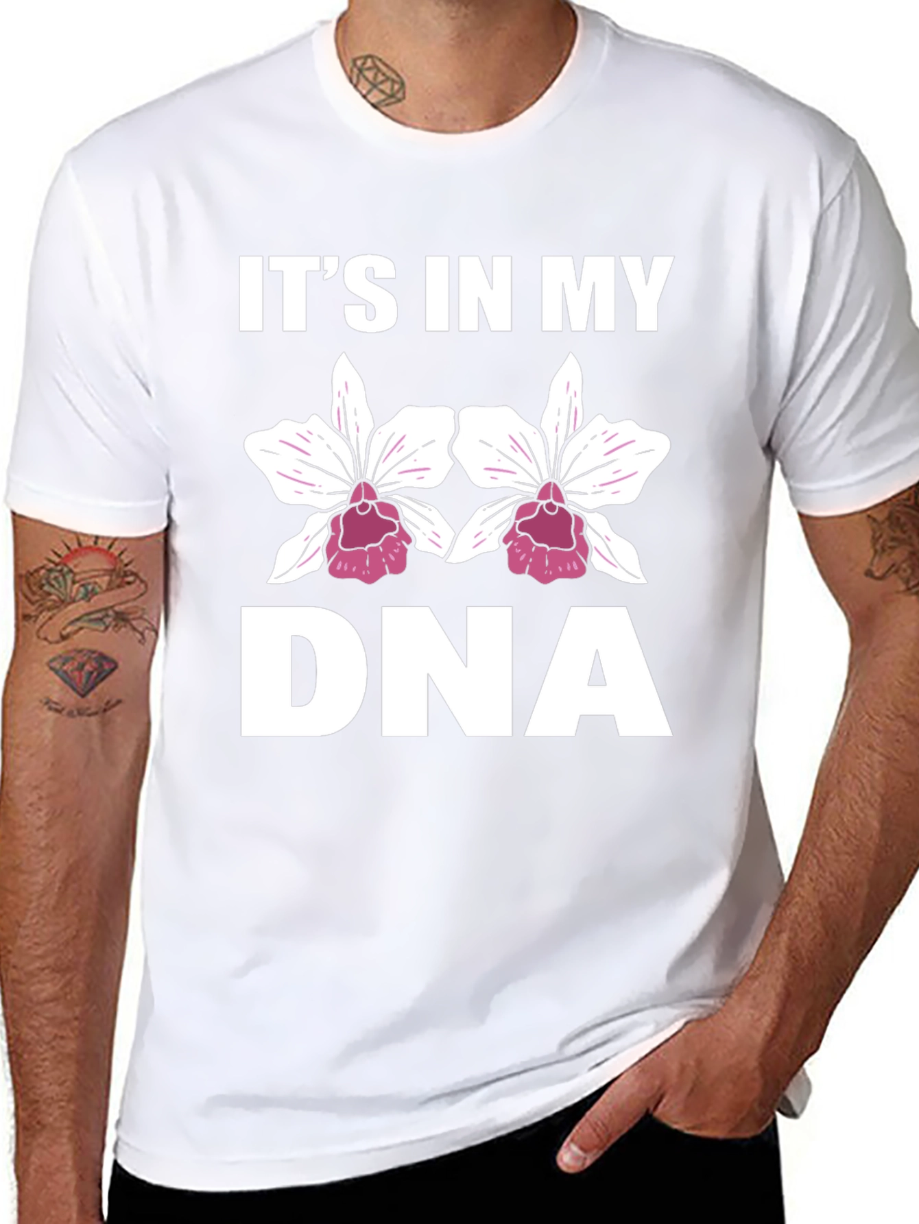 Its In My DNA Floral Graphic T-Shirt
