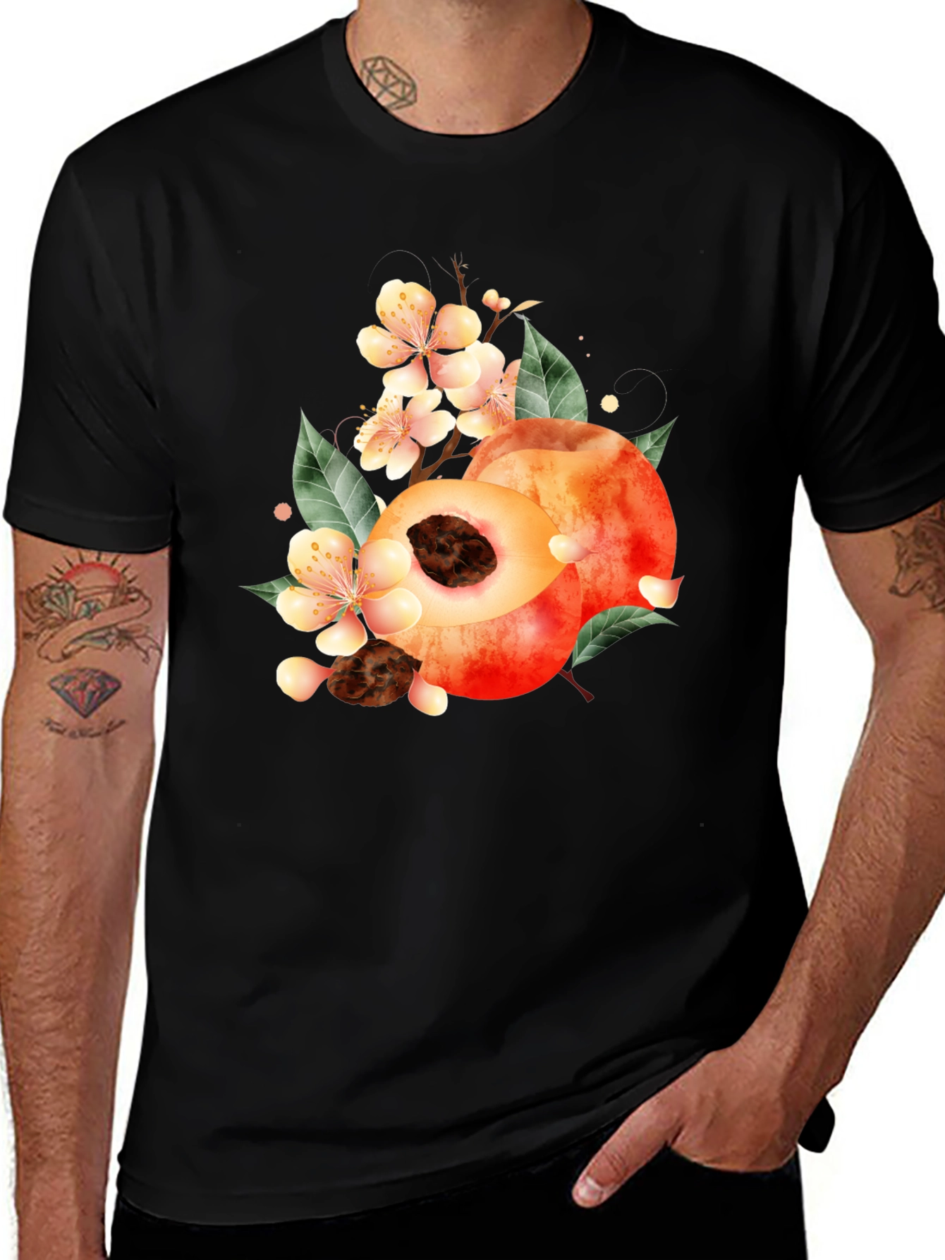 Peach Blossom Graphic T-Shirt