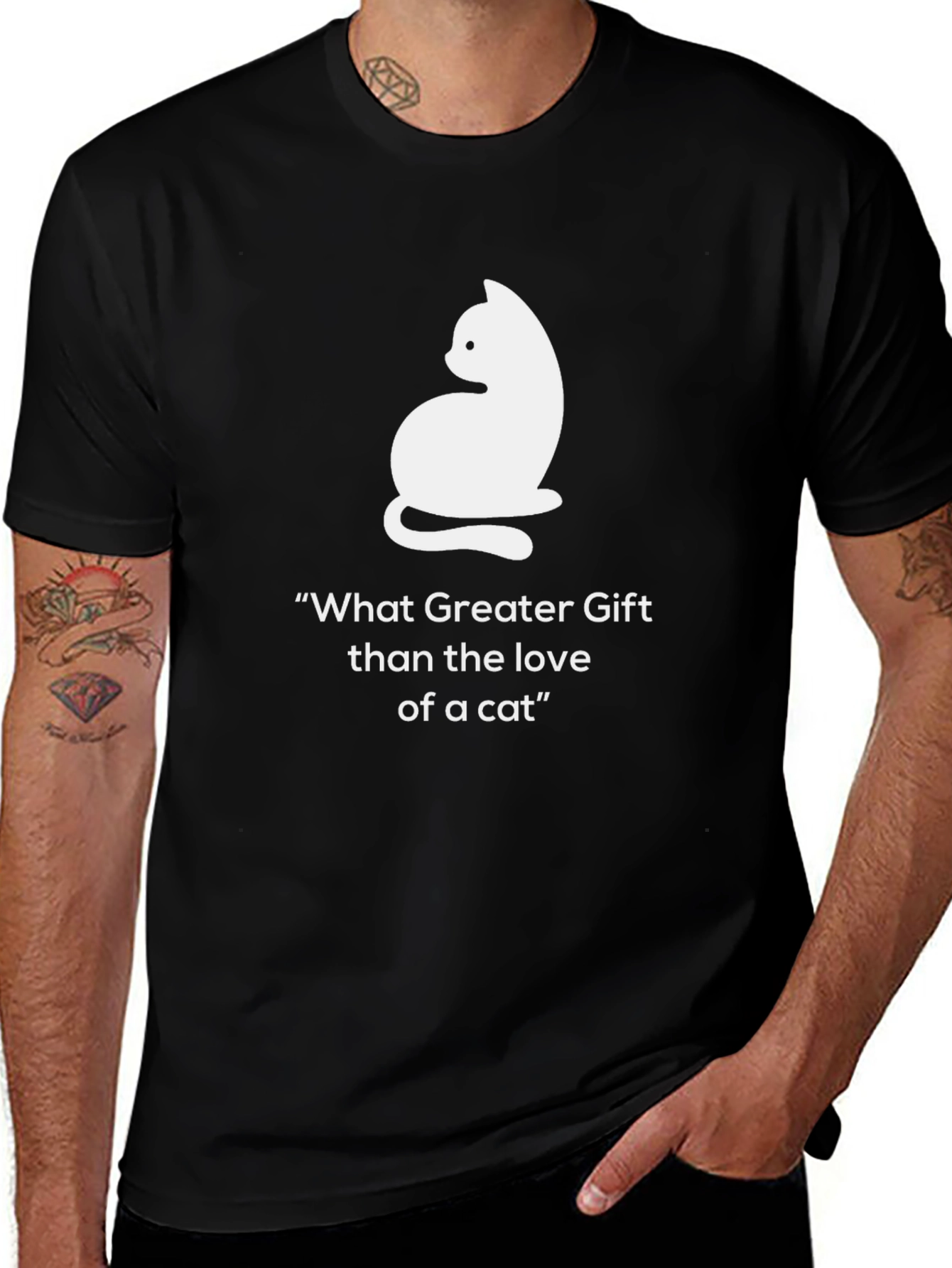 Cat Lover T-Shirt - What Greater Gift