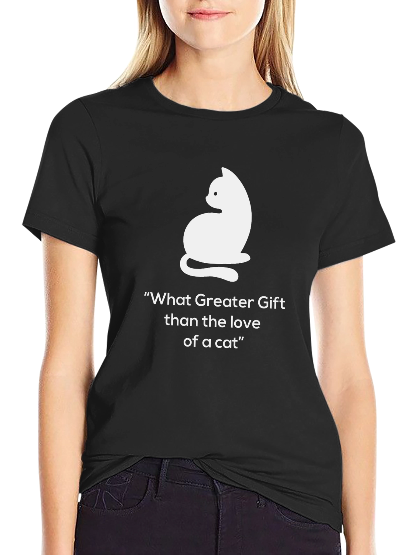 Cat Lover T-Shirt - What Greater Gift