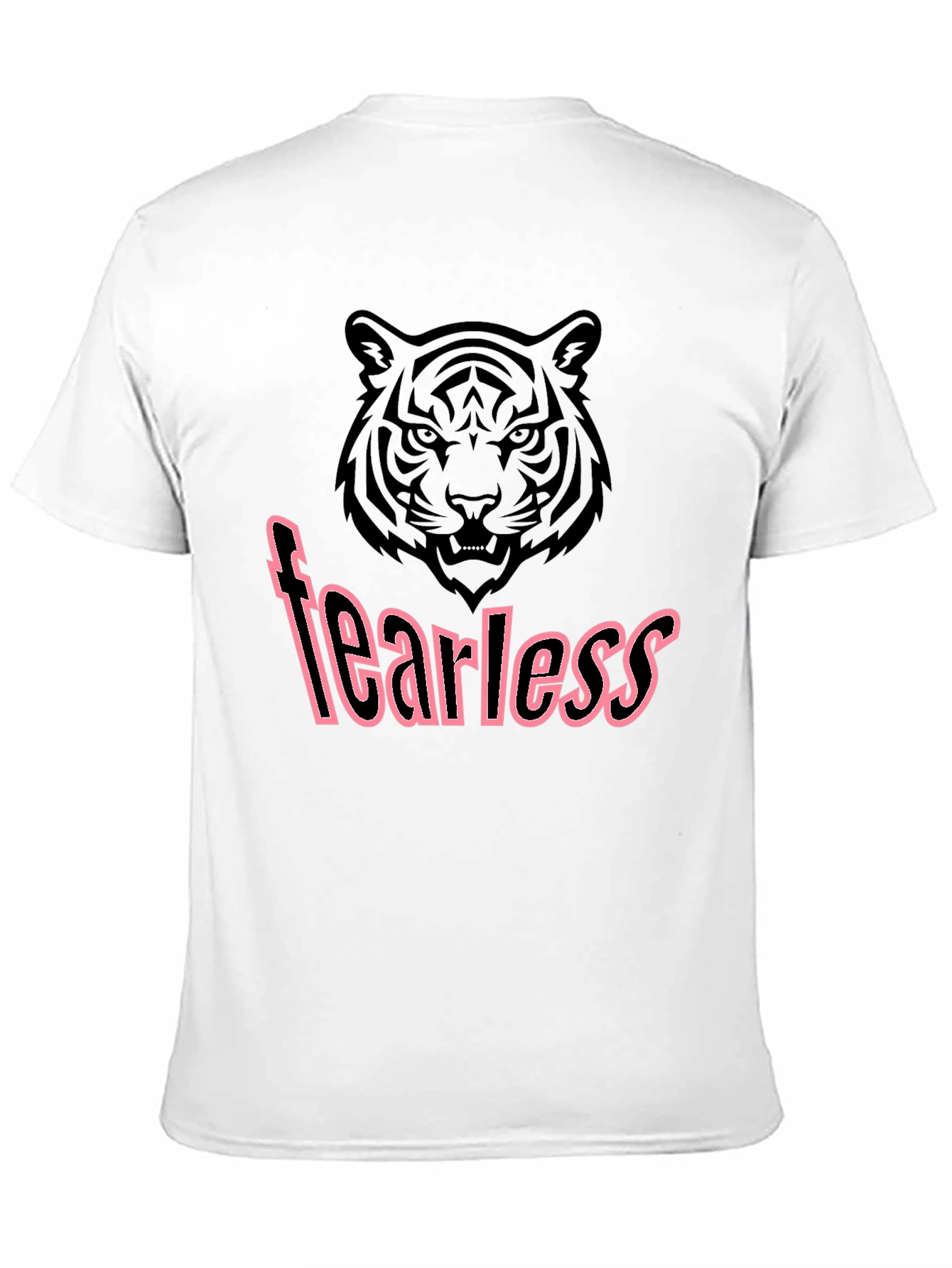 Fearless Tiger Graphic Tee - Stylish Mens Black T-Shirt