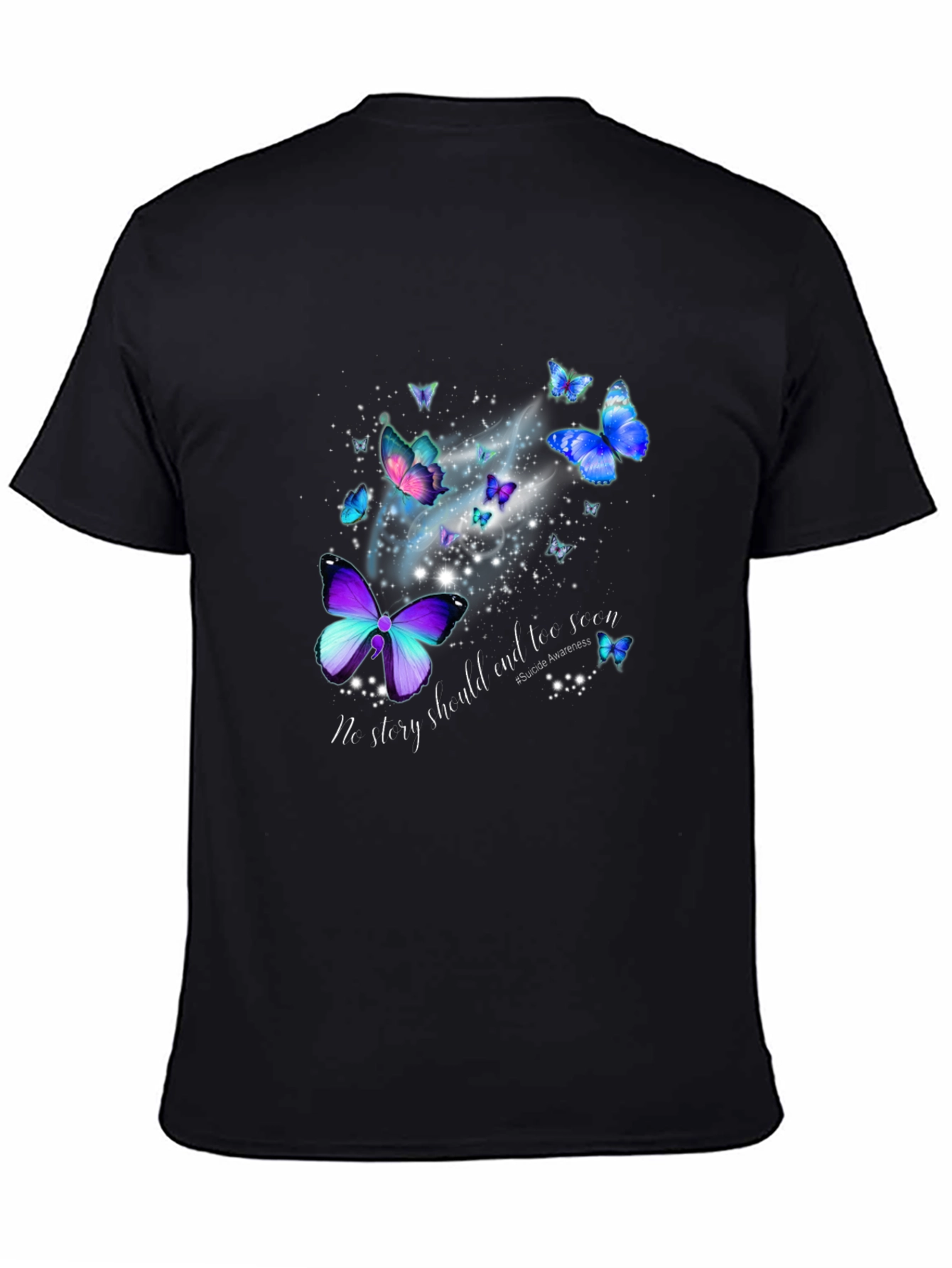 Butterfly Suicide Awareness Graphic Tee