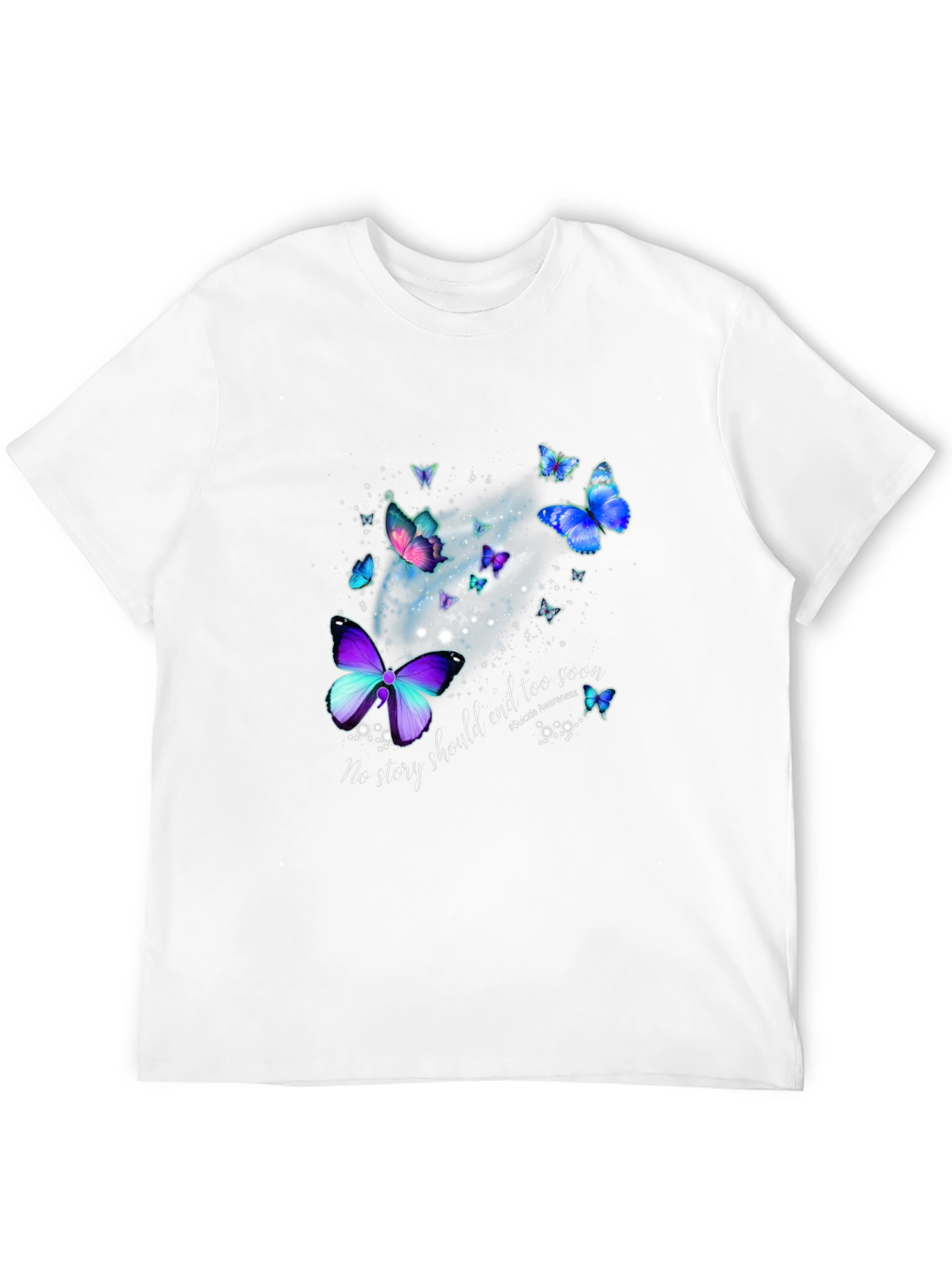 Butterfly Suicide Awareness Graphic Tee