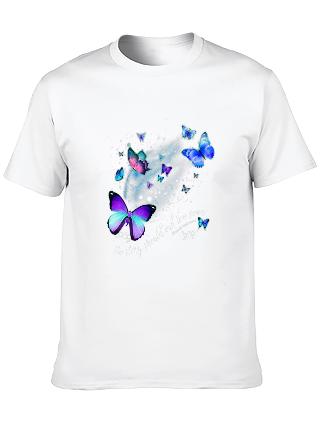 Butterfly Suicide Awareness Graphic Tee