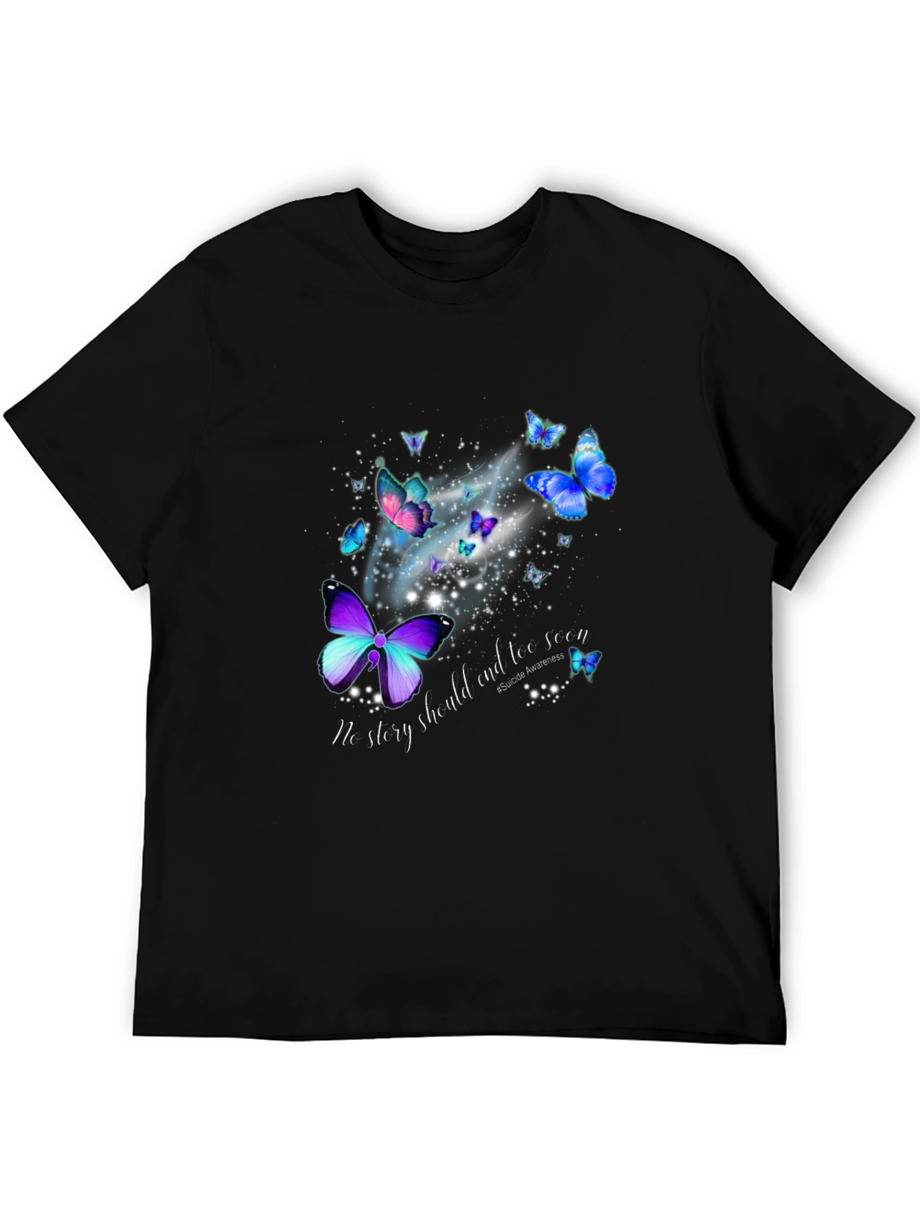 Butterfly Suicide Awareness Graphic Tee