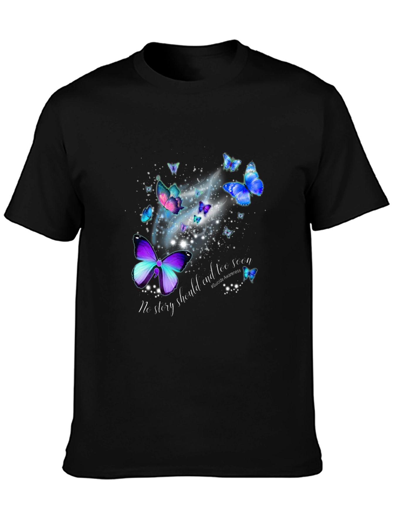 Butterfly Suicide Awareness Graphic Tee