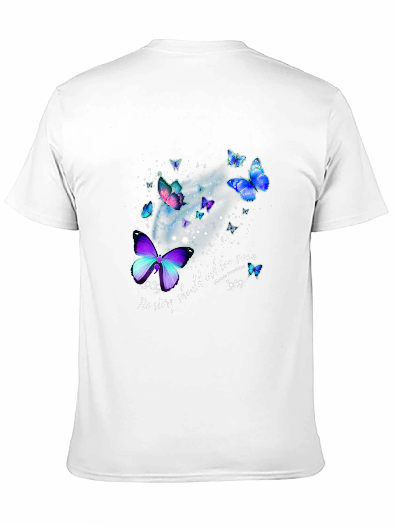 Butterfly Suicide Awareness Graphic Tee