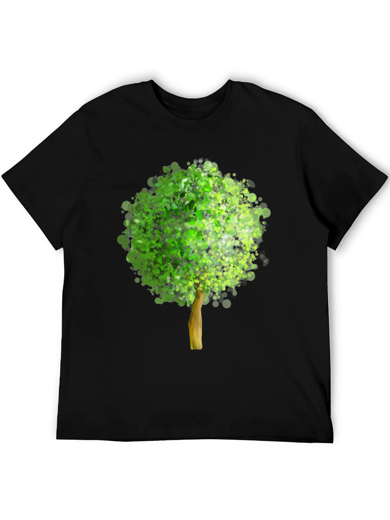 Arboreal Print Black T-Shirt