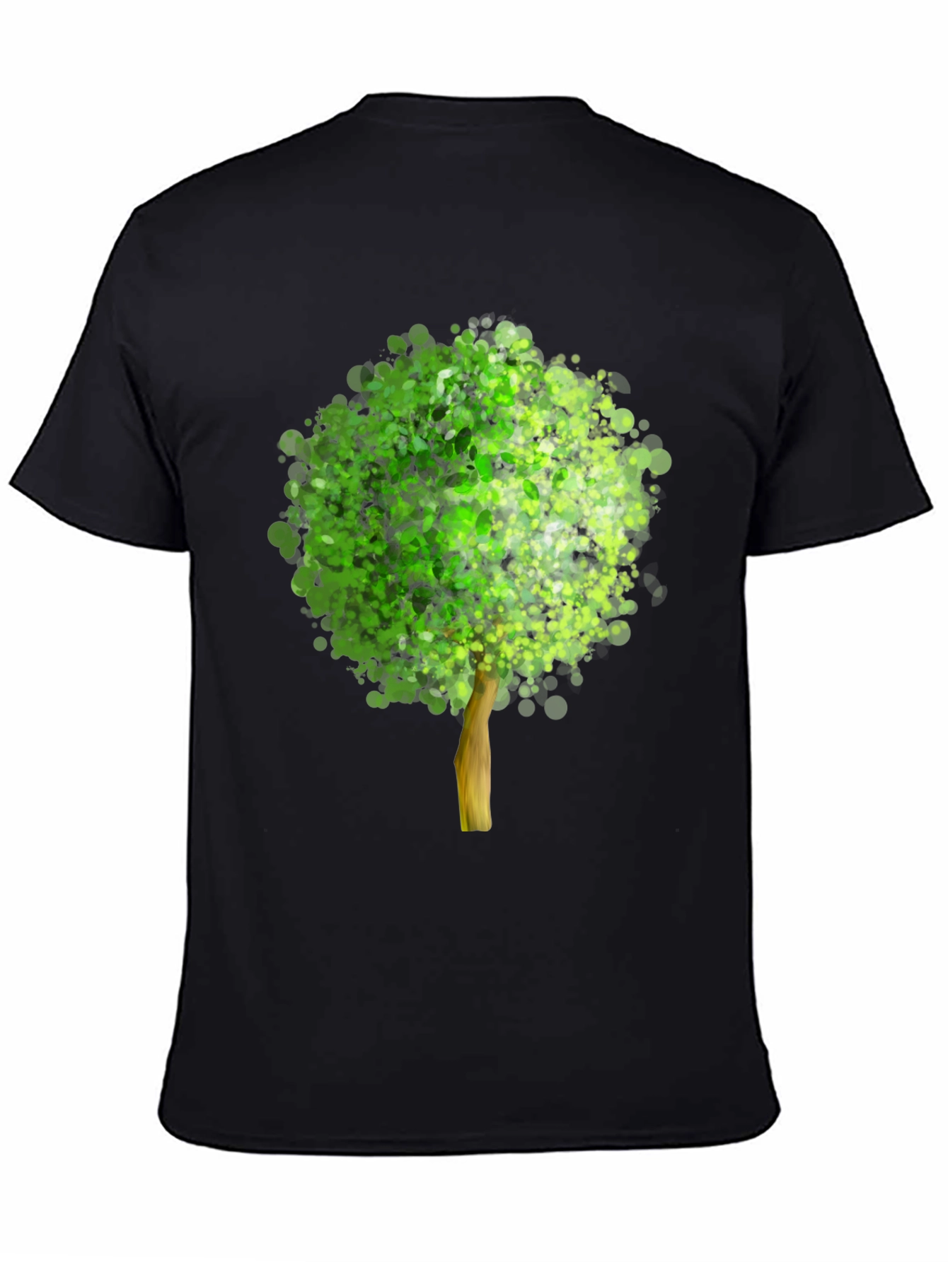 Arboreal Print Black T-Shirt