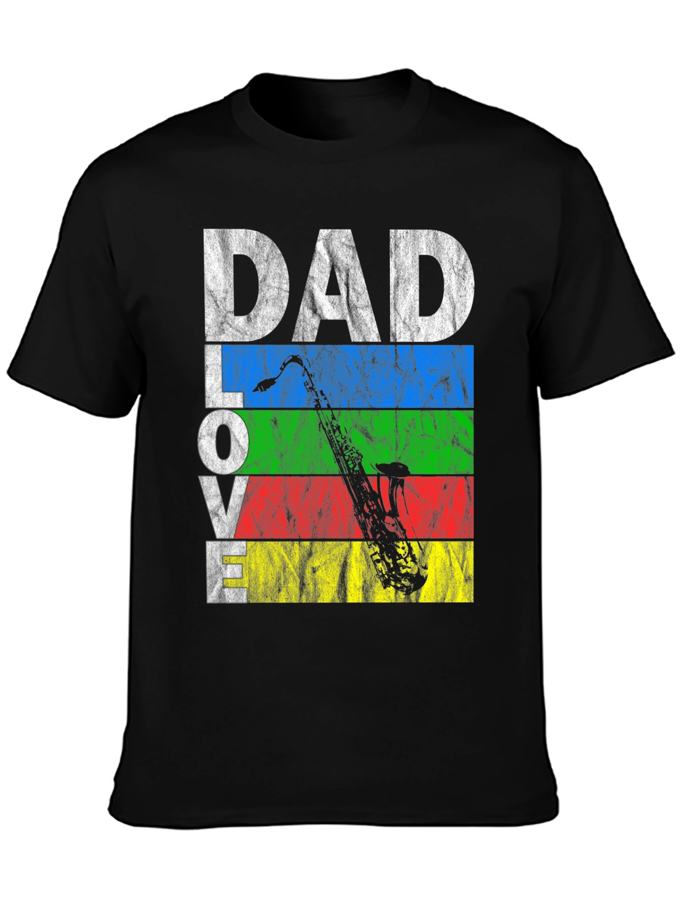 Dad Love Saxophone Graphic T-Shirt