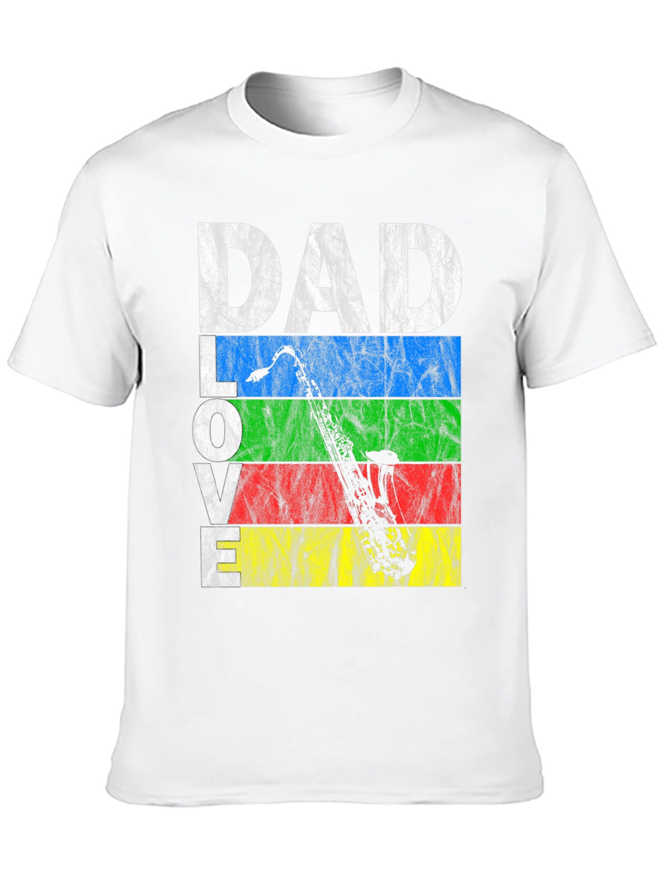 Dad Love Saxophone Graphic T-Shirt
