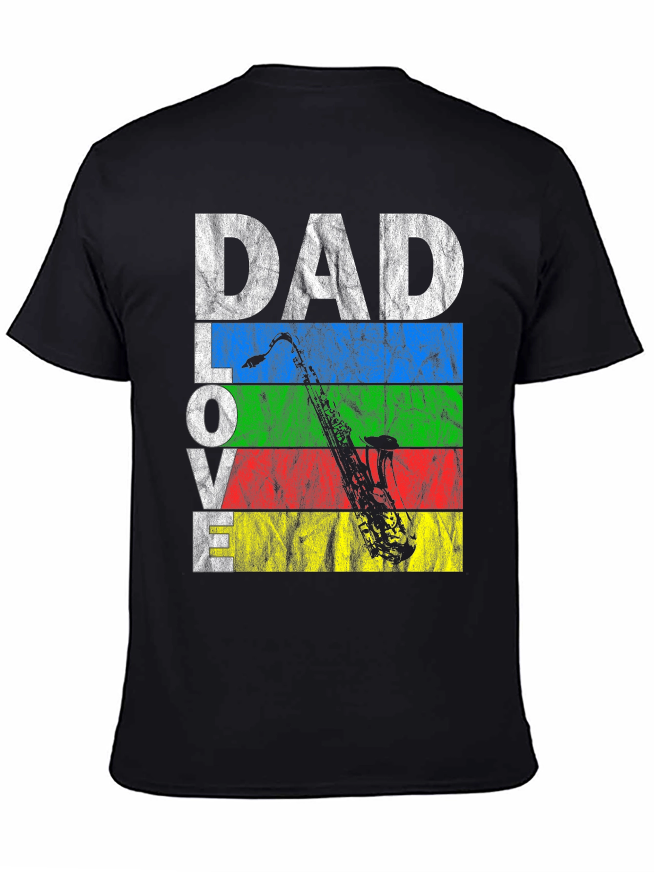 Dad Love Saxophone Graphic T-Shirt