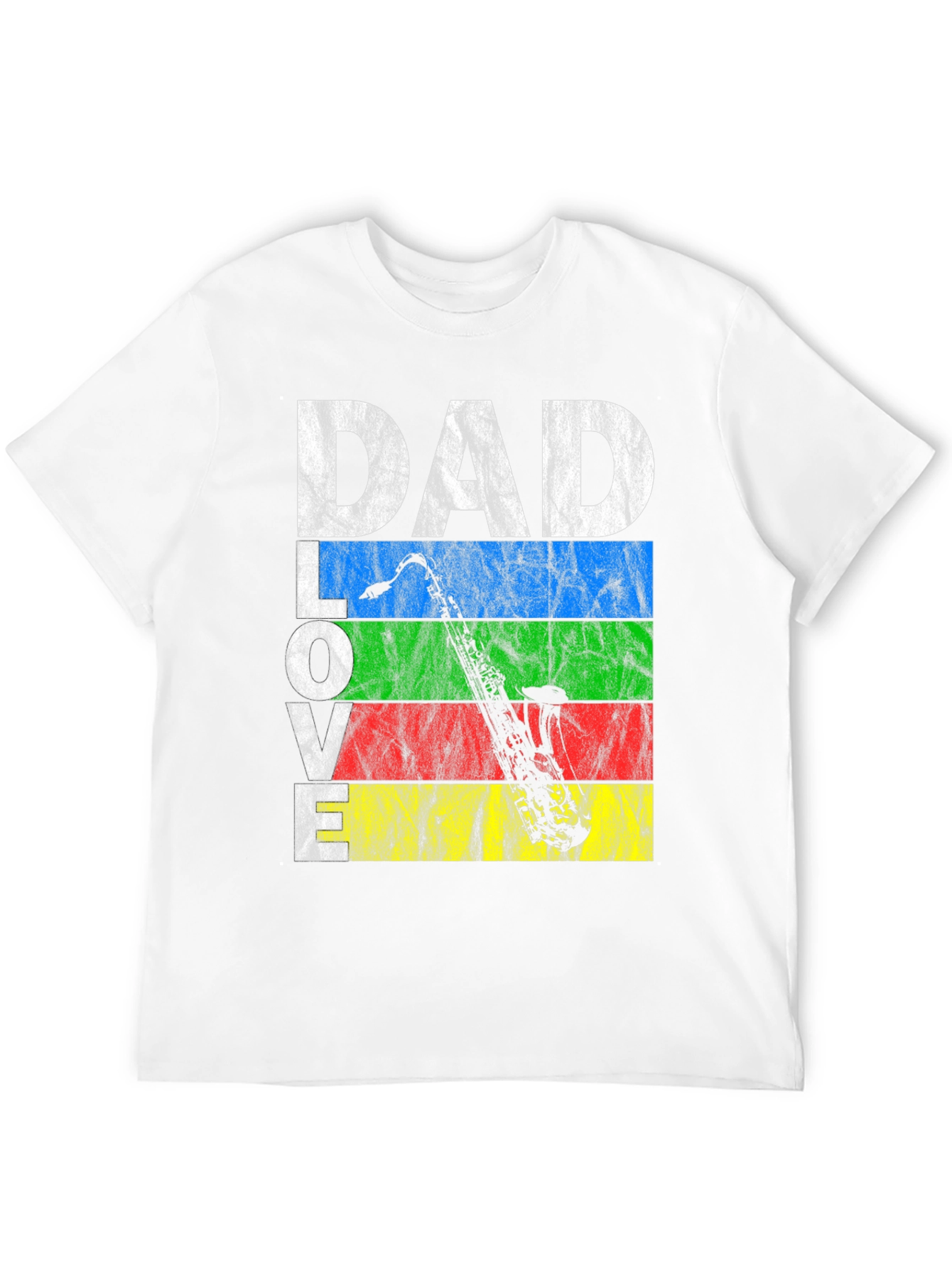 Dad Love Saxophone Graphic T-Shirt
