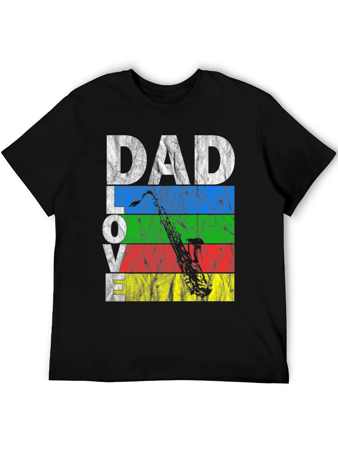 Dad Love Saxophone Graphic T-Shirt