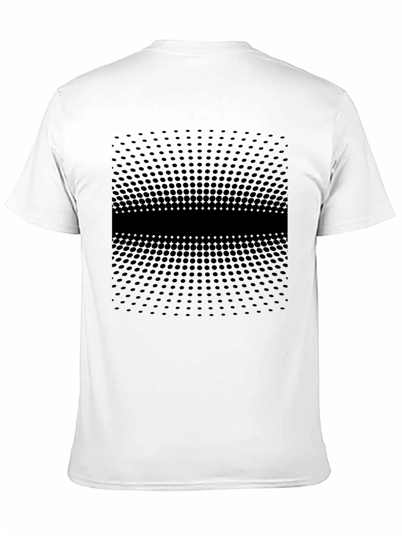 Modern Black Gradient Dot Pattern Tee