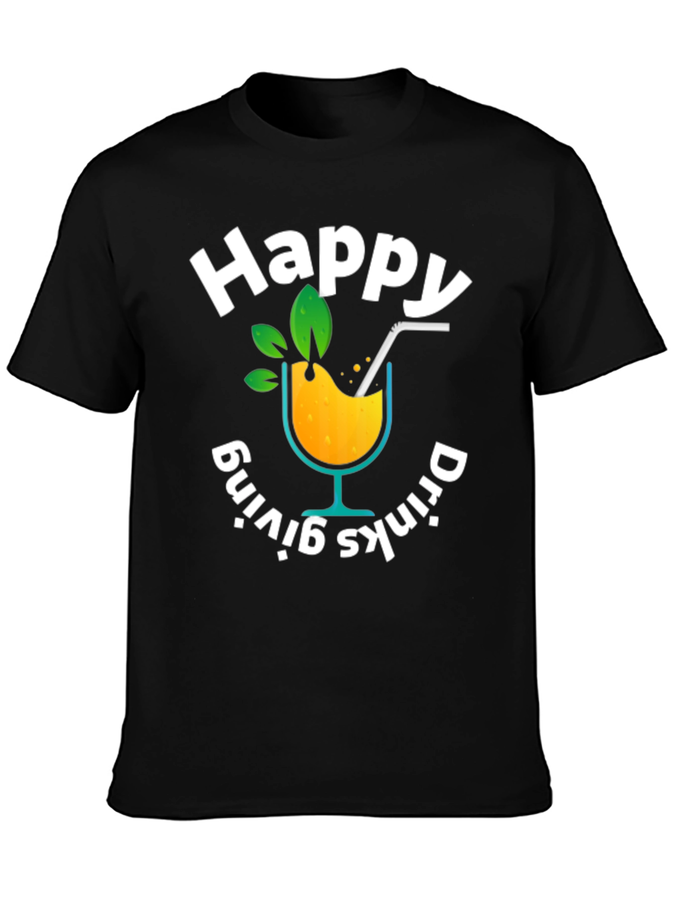 Happy Drinks-Giving Graphic T-Shirt