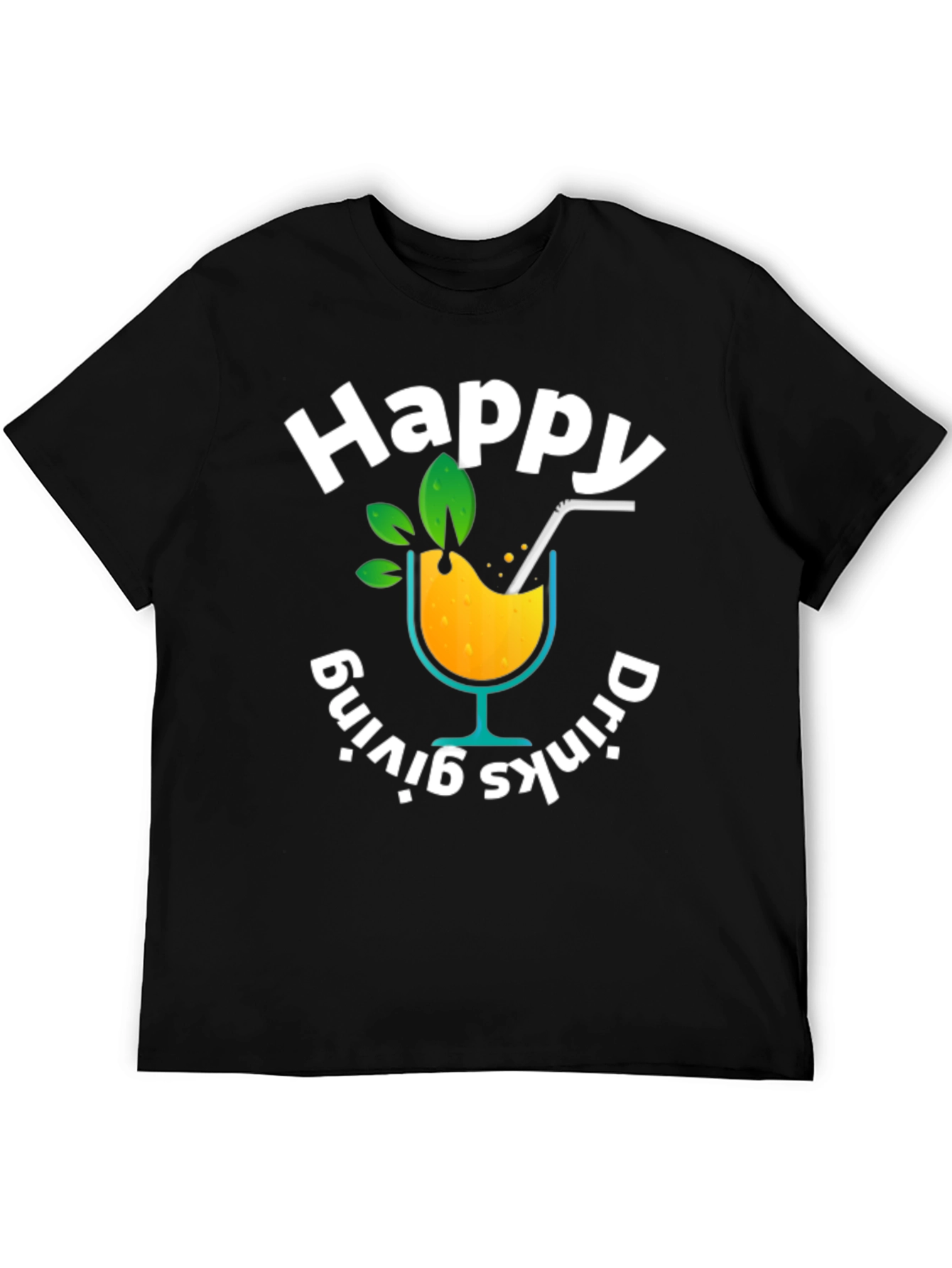 Happy Drinks-Giving Graphic T-Shirt