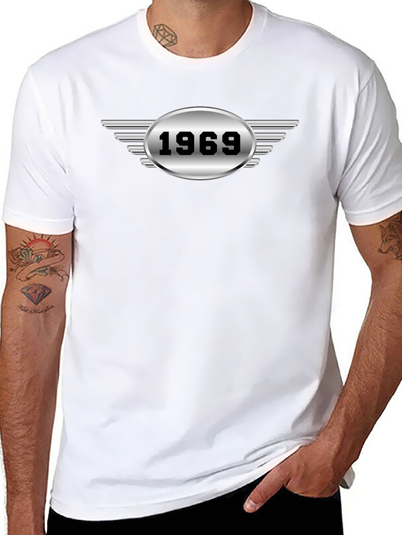 1969 Winged Logo Graphic Tee - Black
