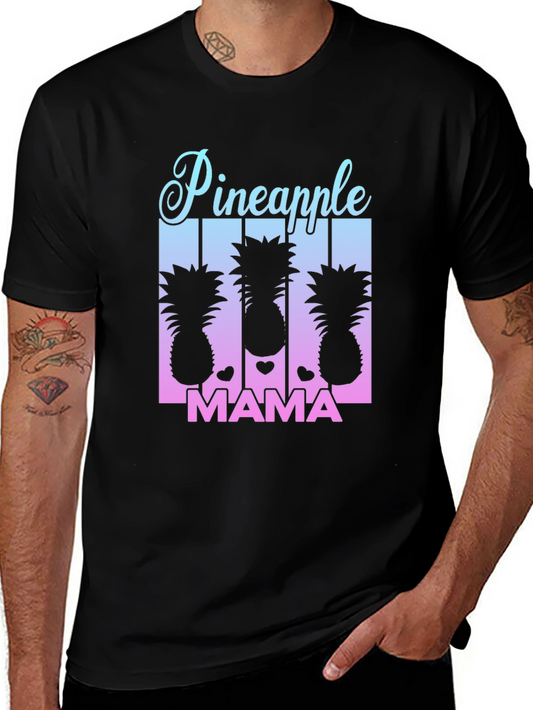 Pineapple Mama Graphic Tee - Cute Summer Shirt