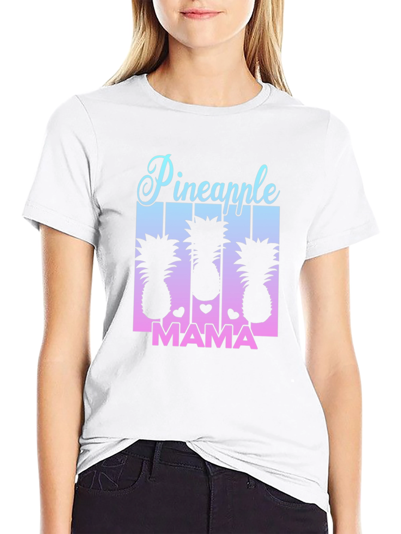 Pineapple Mama Graphic Tee - Cute Summer Shirt