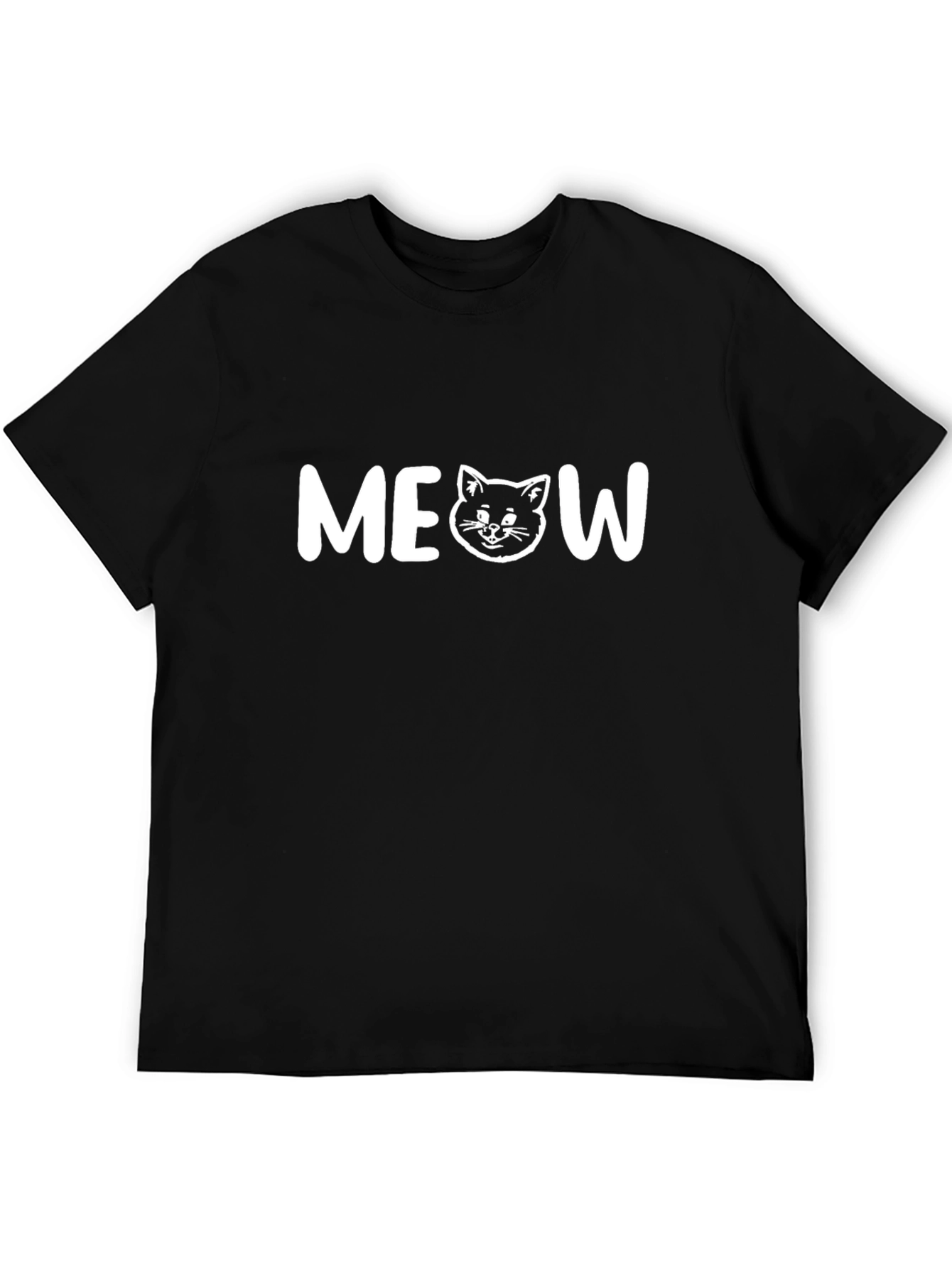 Meow Cat T-Shirt - Cute Graphic Tee