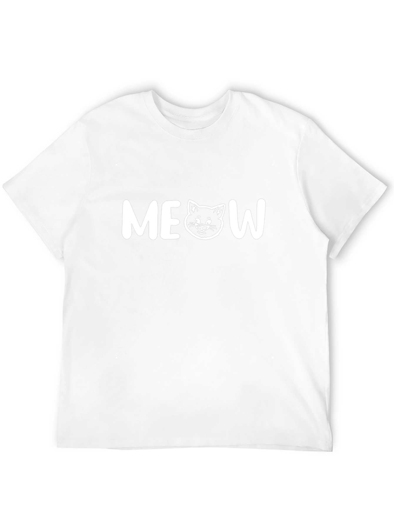 Meow Cat T-Shirt - Cute Graphic Tee