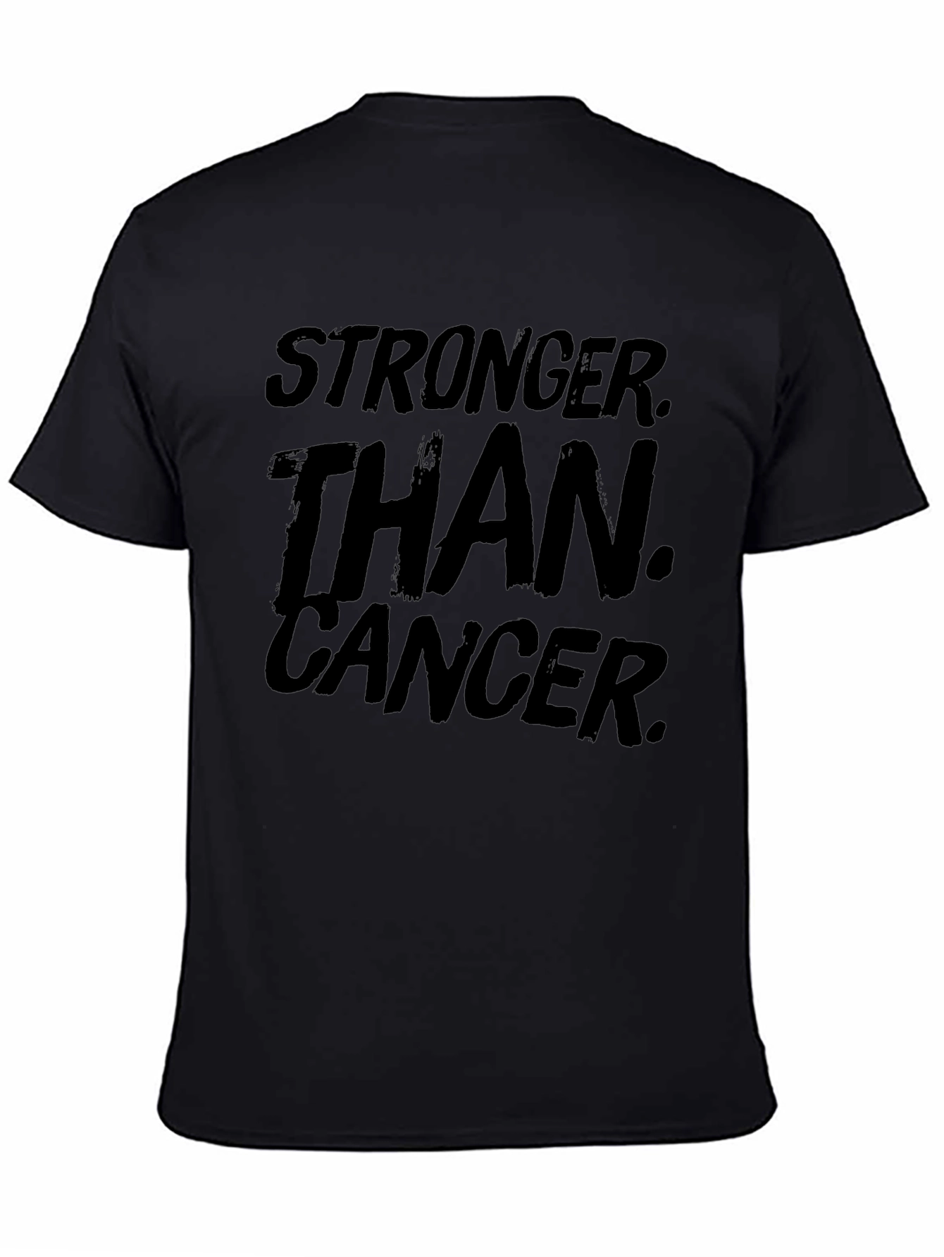 Stronger Than Cancer Black Graphic Tee