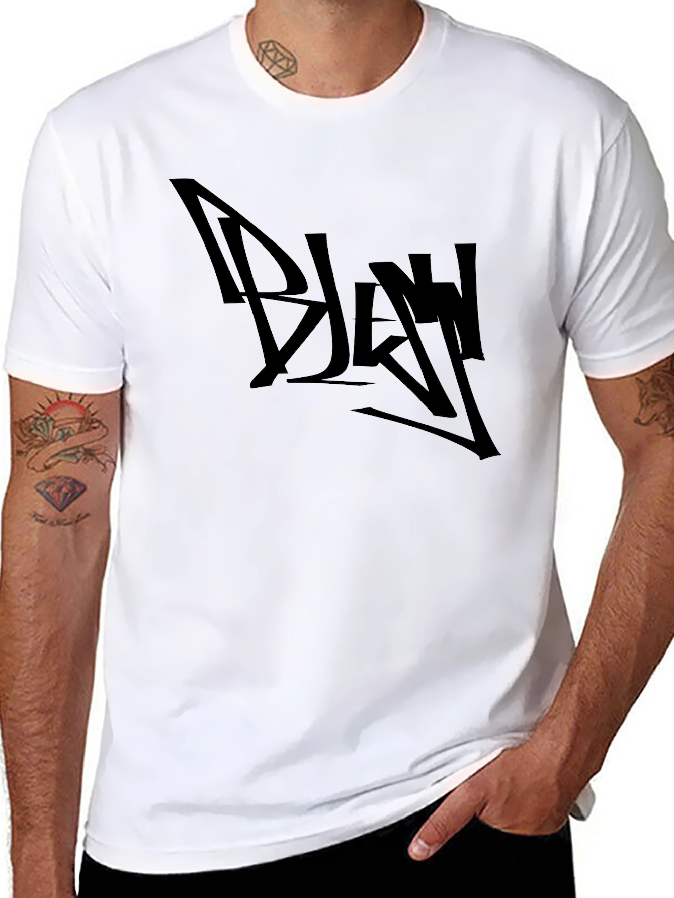 Black Blah Graphic Tee - Streetwear Style