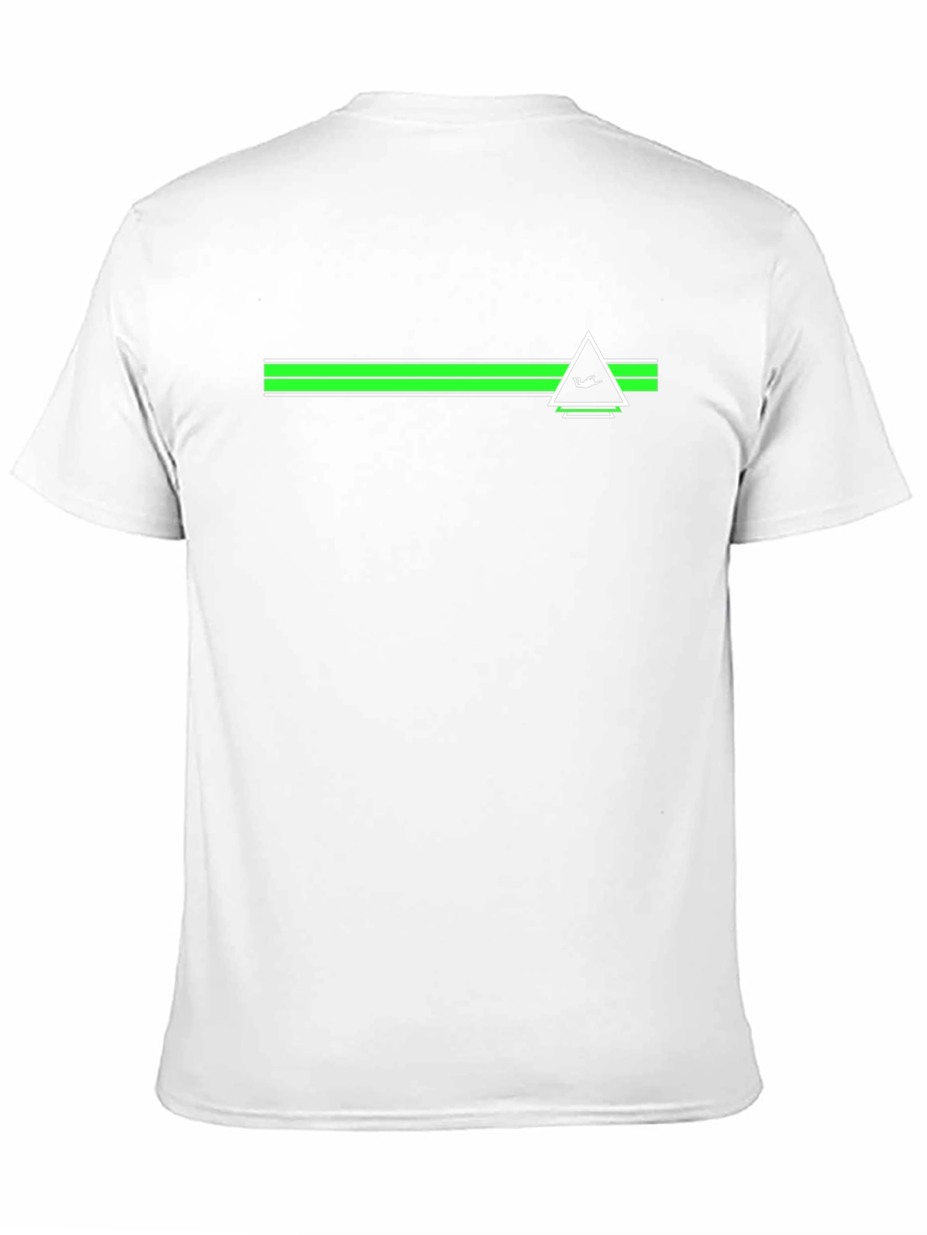 Geometric Green Graphic Tee - Modern Casual Style