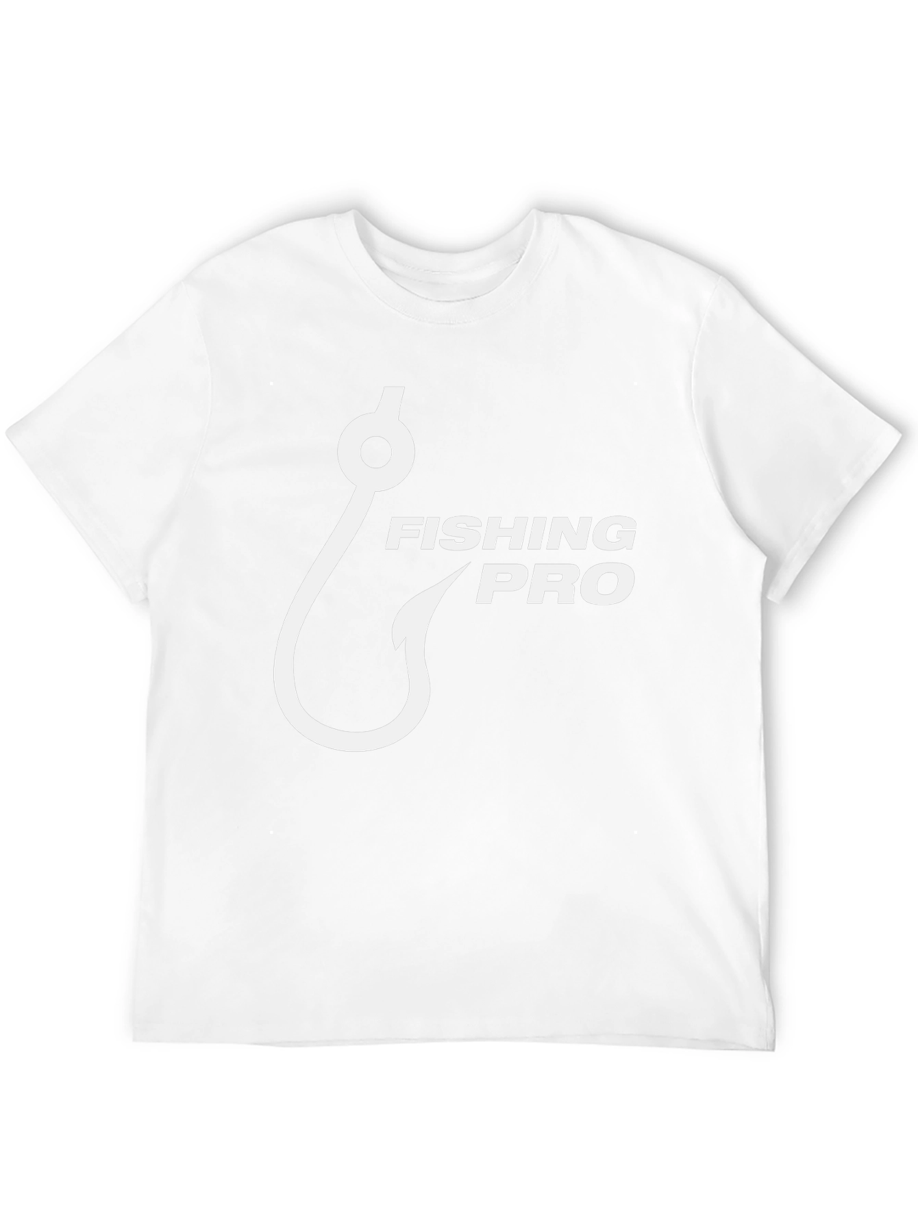 Fishing Pro Black T-Shirt with Hook Graphic