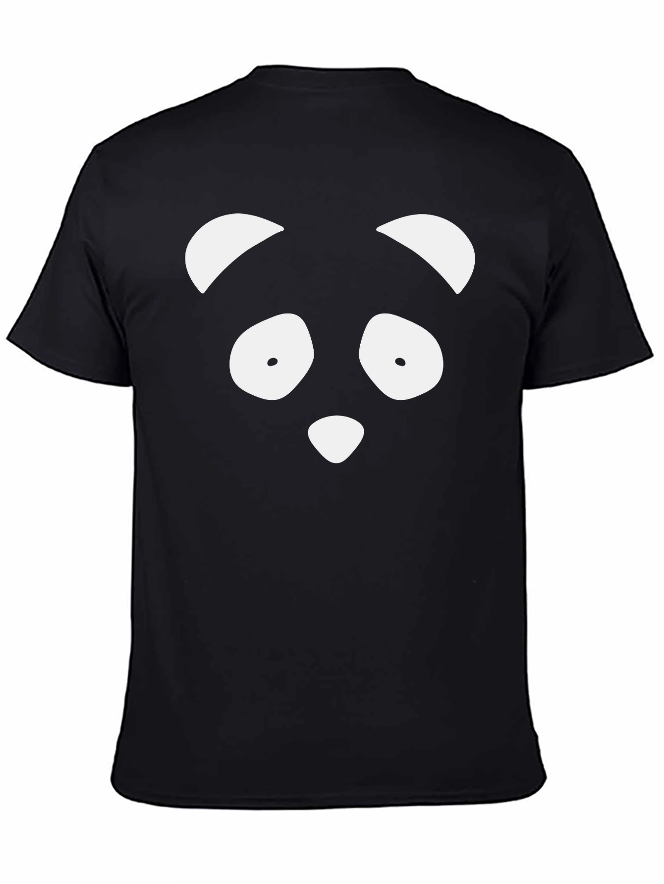 Panda Face Graphic Print T-Shirt