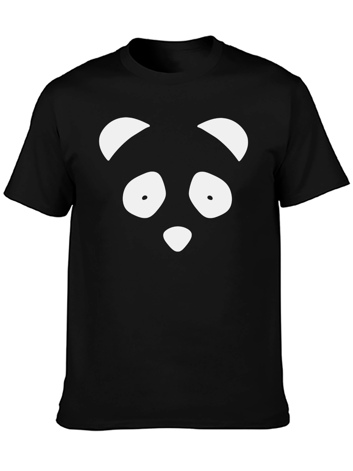 Panda Face Graphic Print T-Shirt