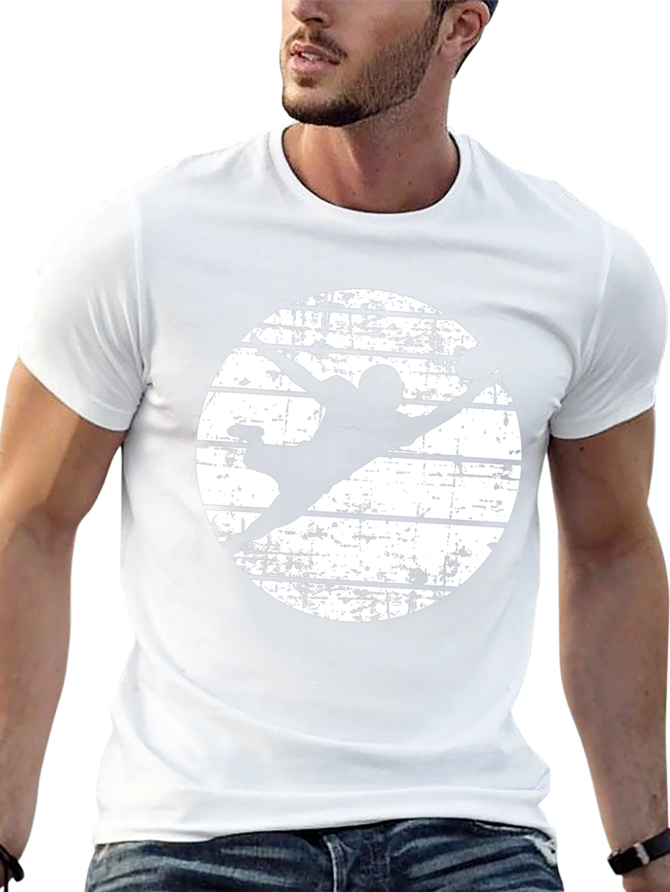 Football Silhouette Graphic Tee