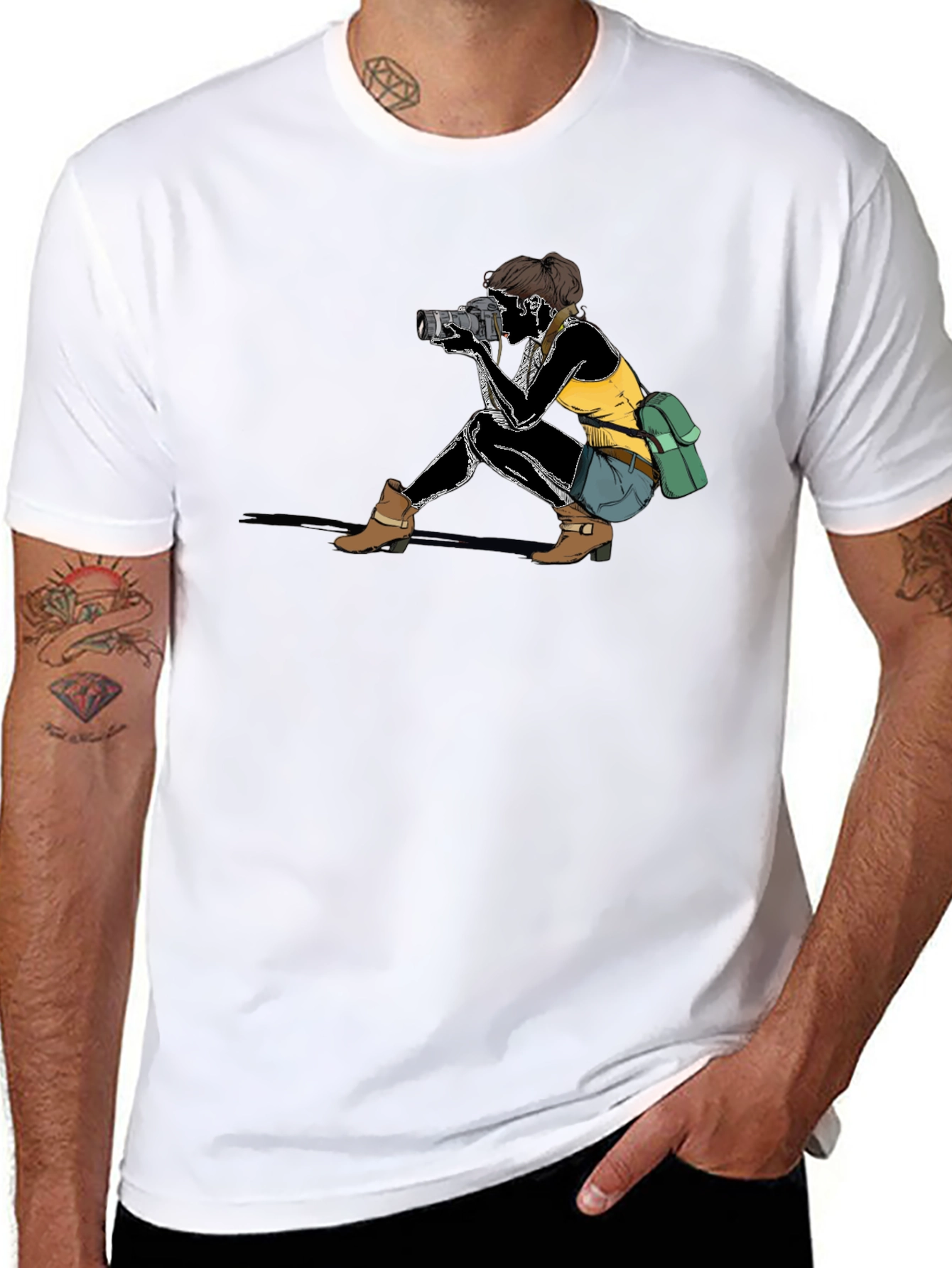 Photographer Graphic Black T-Shirt