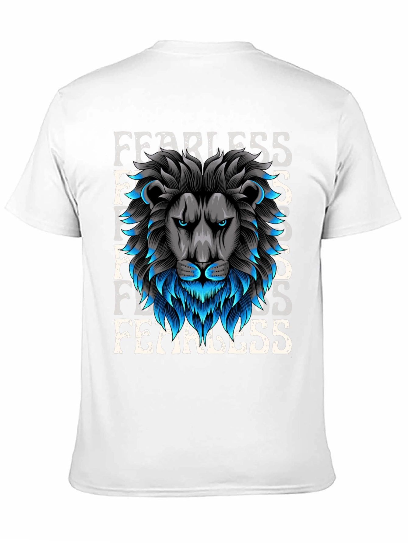 Fearless Lion Graphic Tee - Bold Design