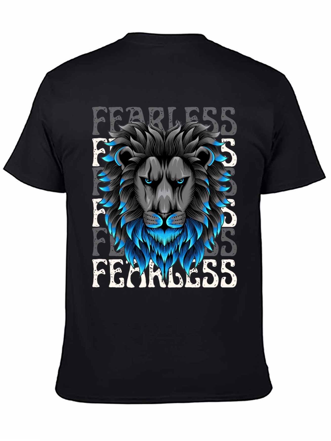 Fearless Lion Graphic Tee - Bold Design