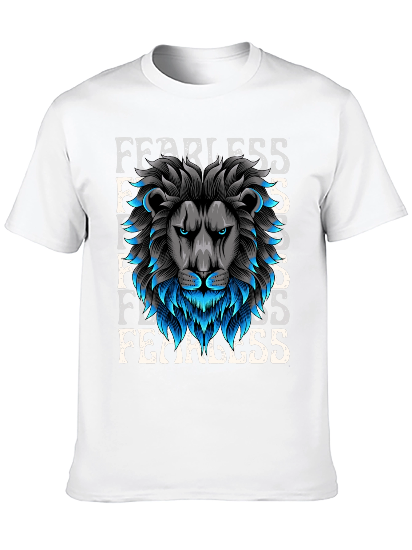 Fearless Lion Graphic Tee - Bold Design