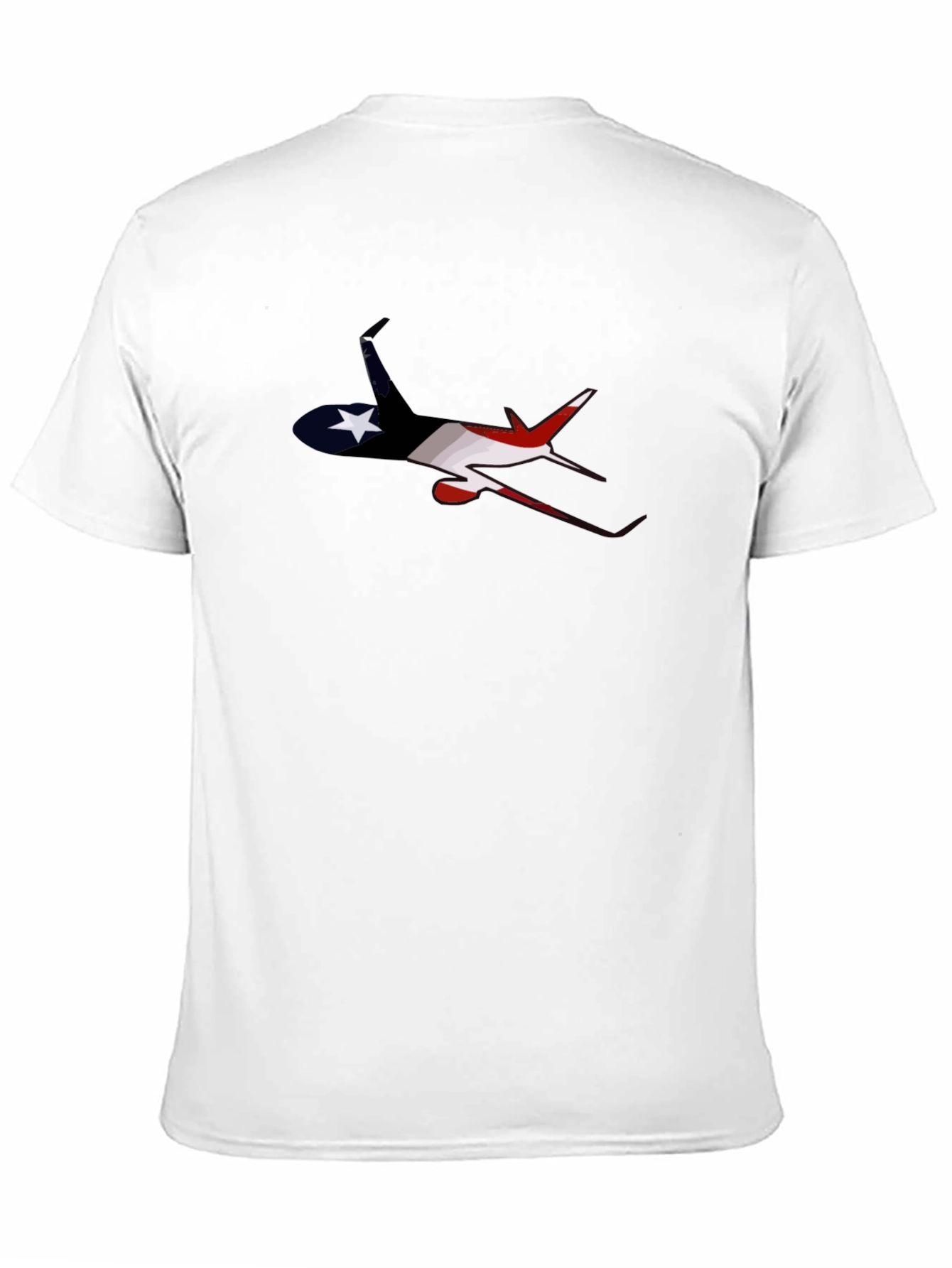 Patriotic Airplane Graphic Tee - Black