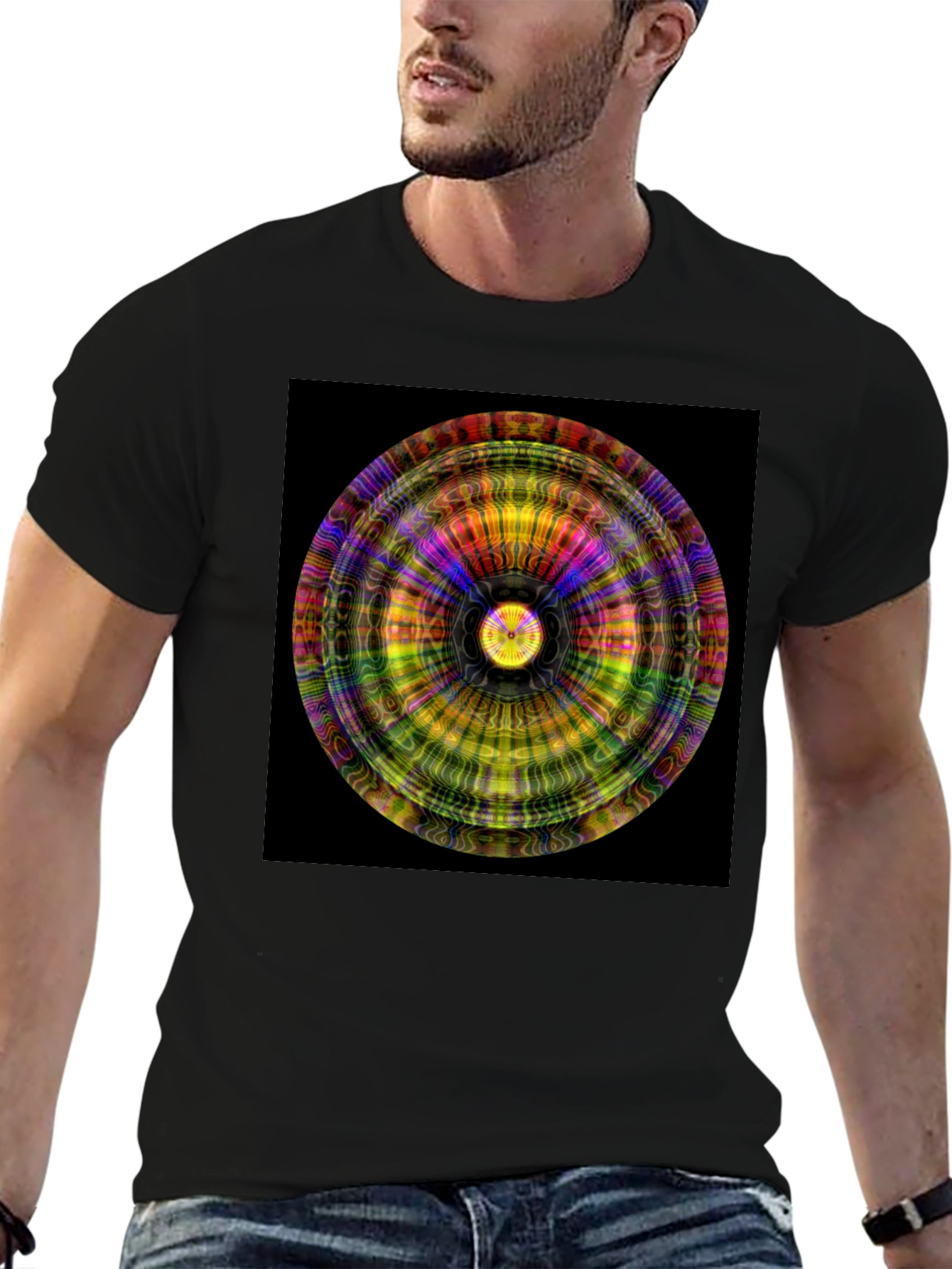 Psychedelic Mandala Graphic Tee
