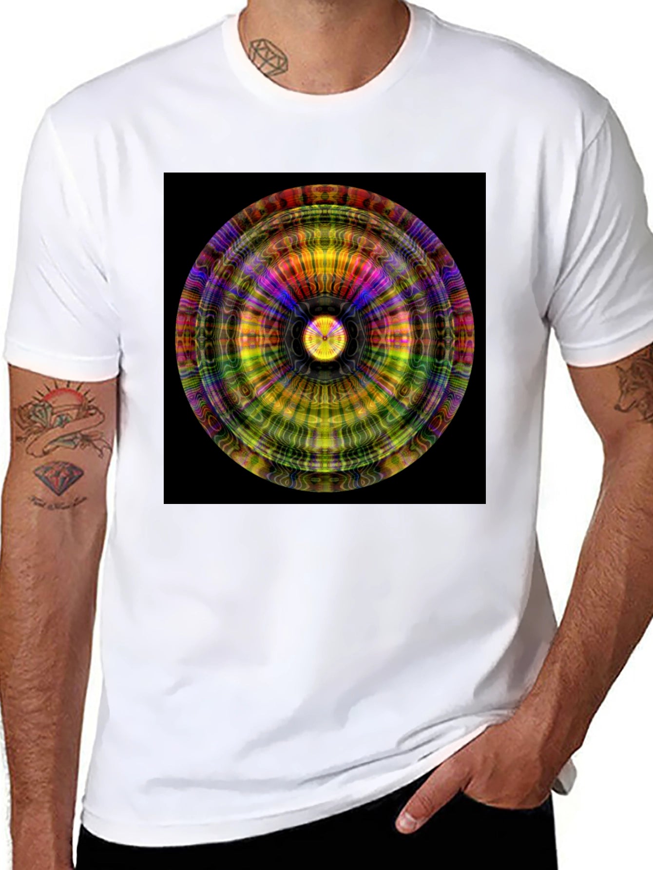 Psychedelic Mandala Graphic Tee