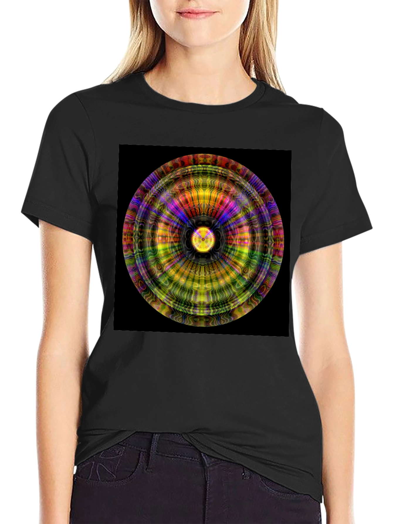 Psychedelic Mandala Graphic Tee