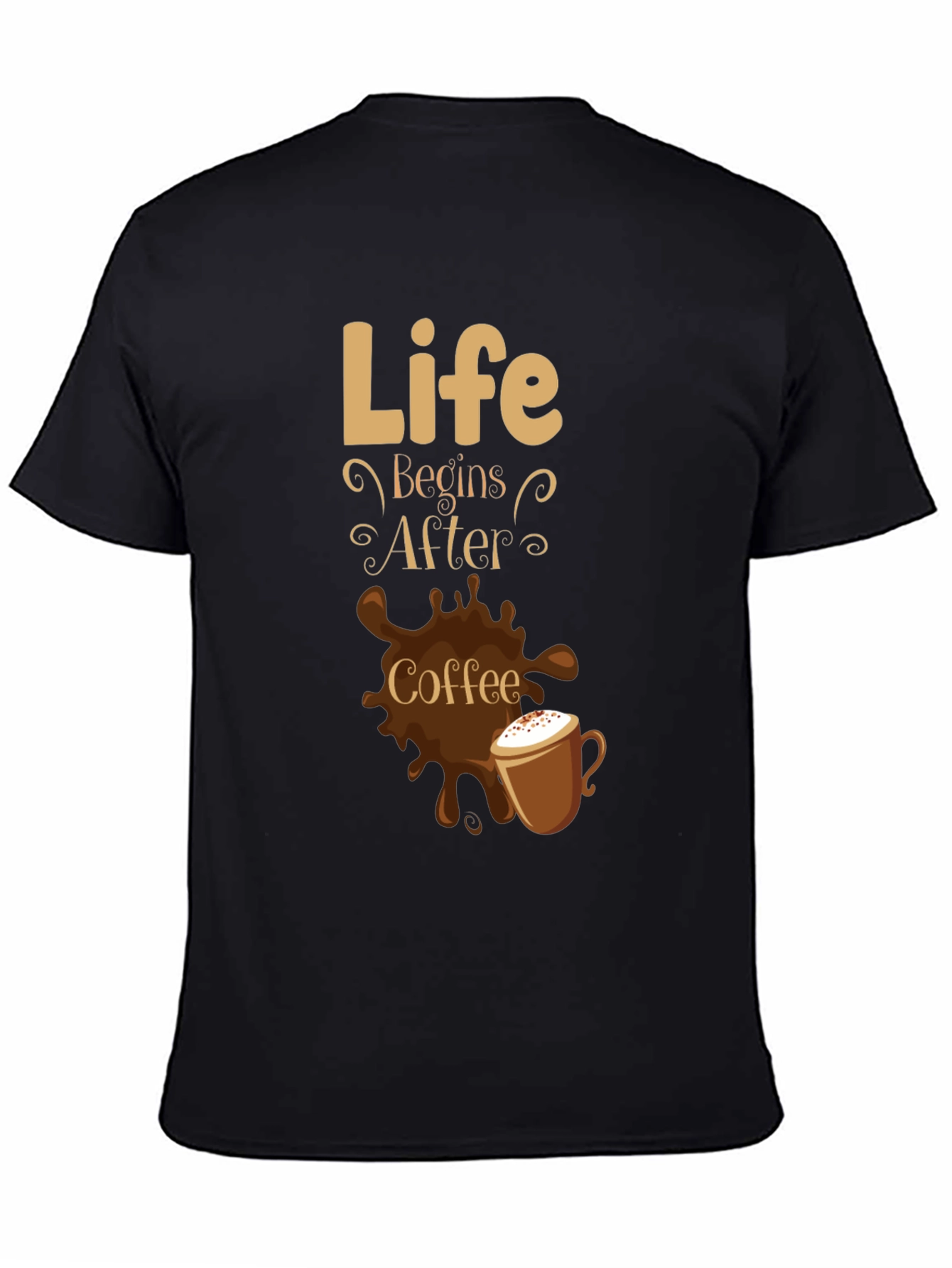 Life Begins After Coffee Graphic T-Shirt