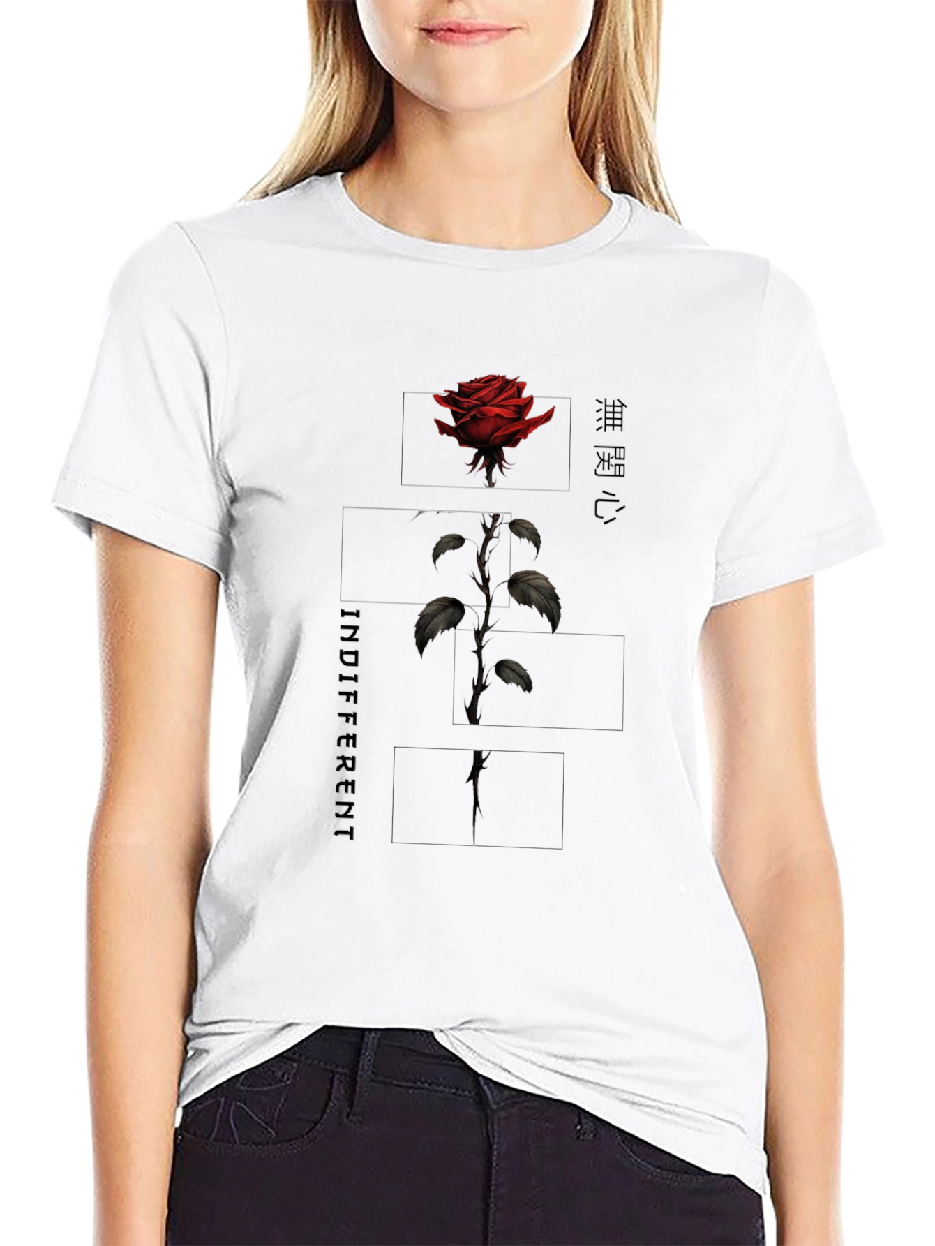 Indifferent Rose Graphic Tee