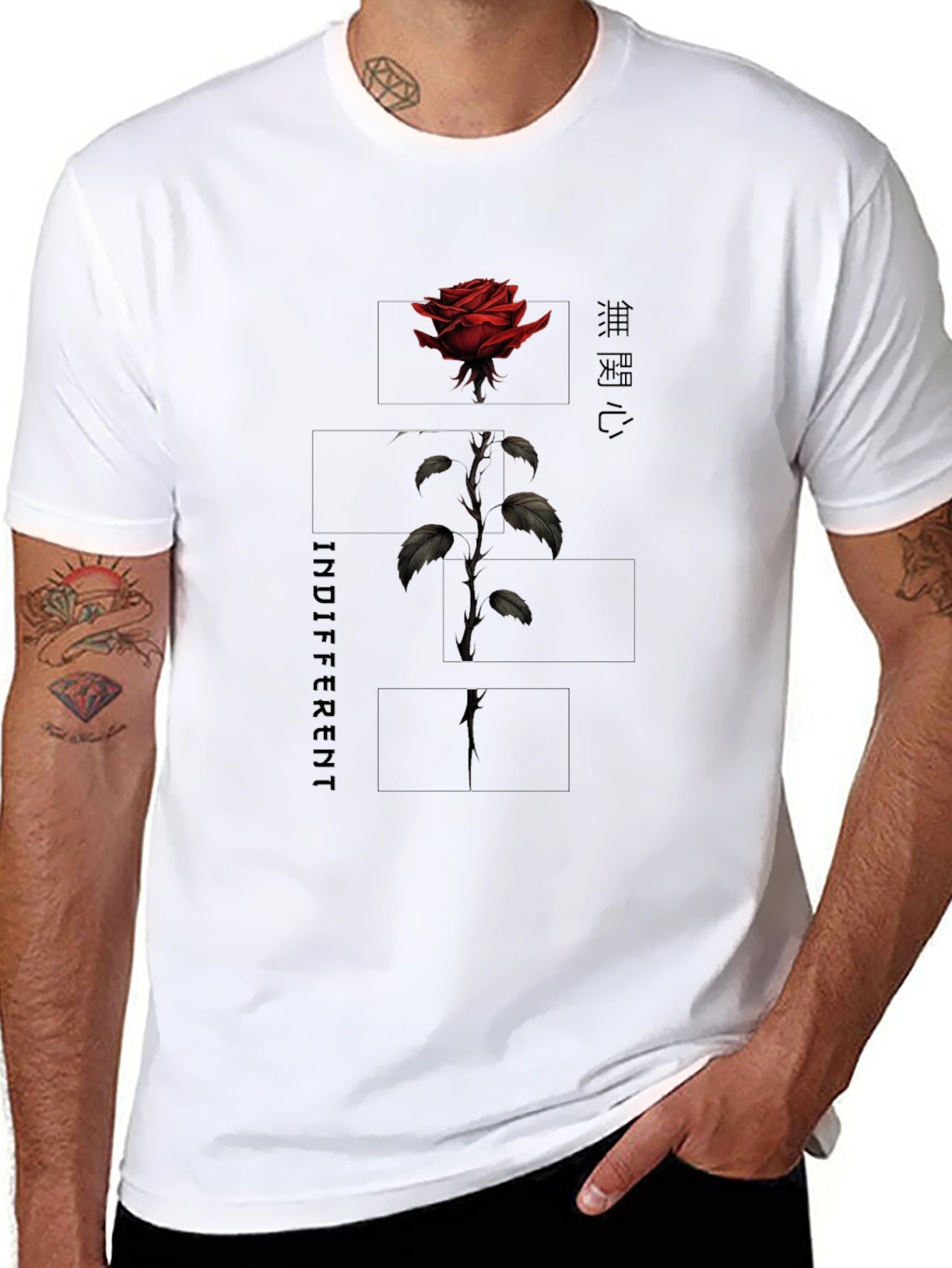 Indifferent Rose Graphic Tee