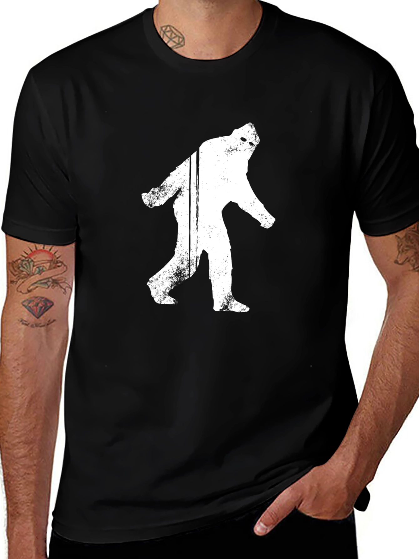 Bigfoot Silhouette Black T-Shirt