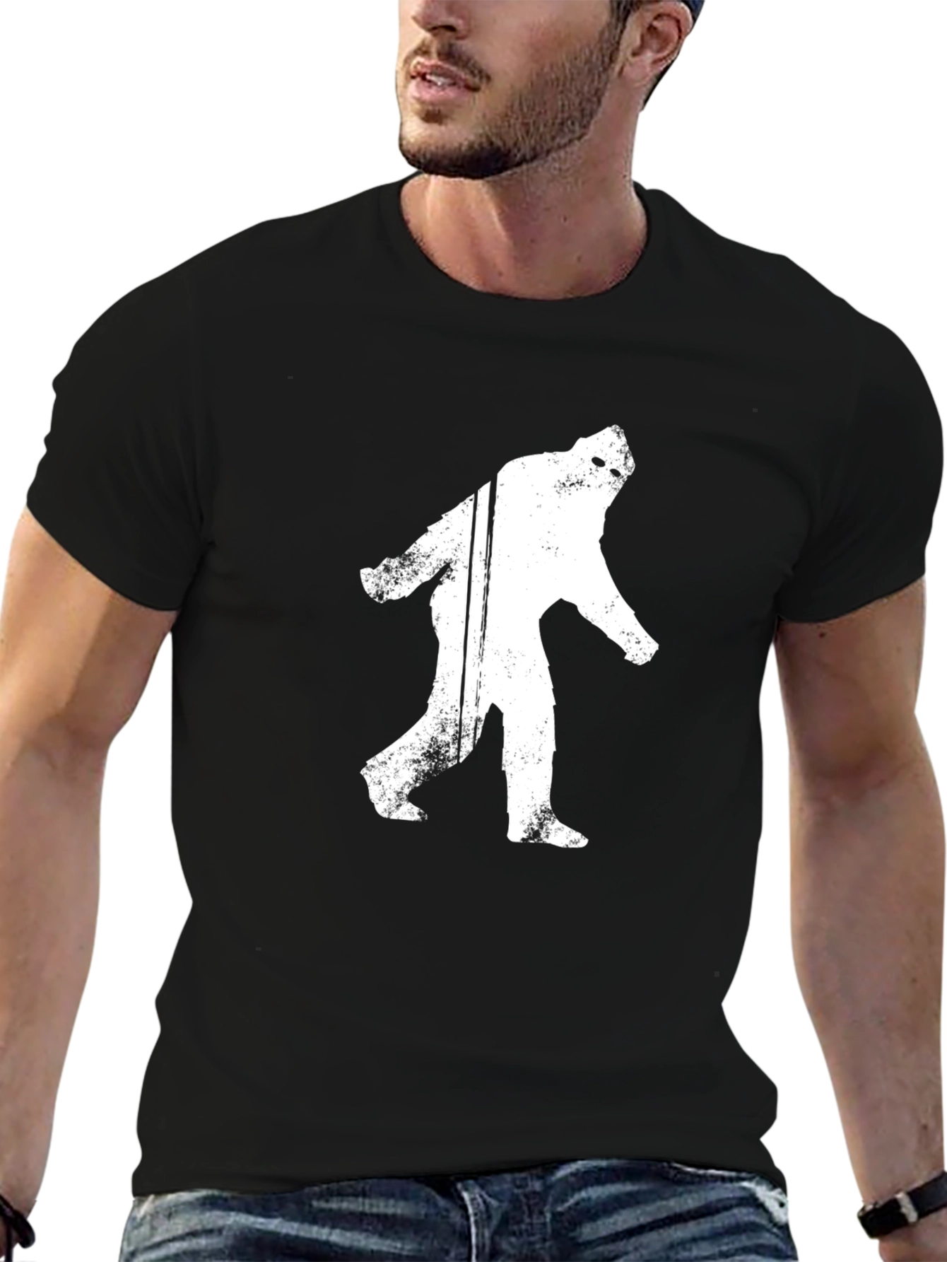 Bigfoot Silhouette Black T-Shirt