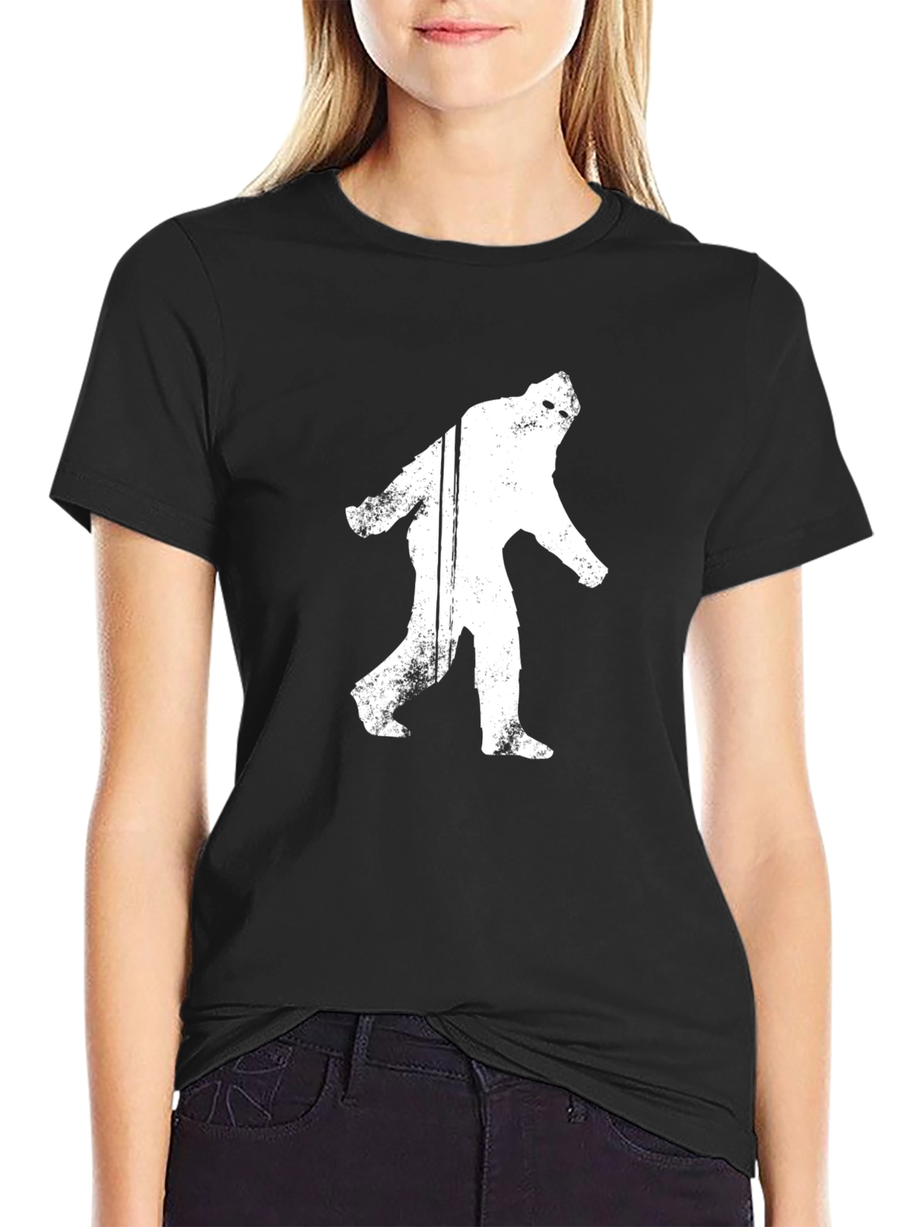 Bigfoot Silhouette Black T-Shirt