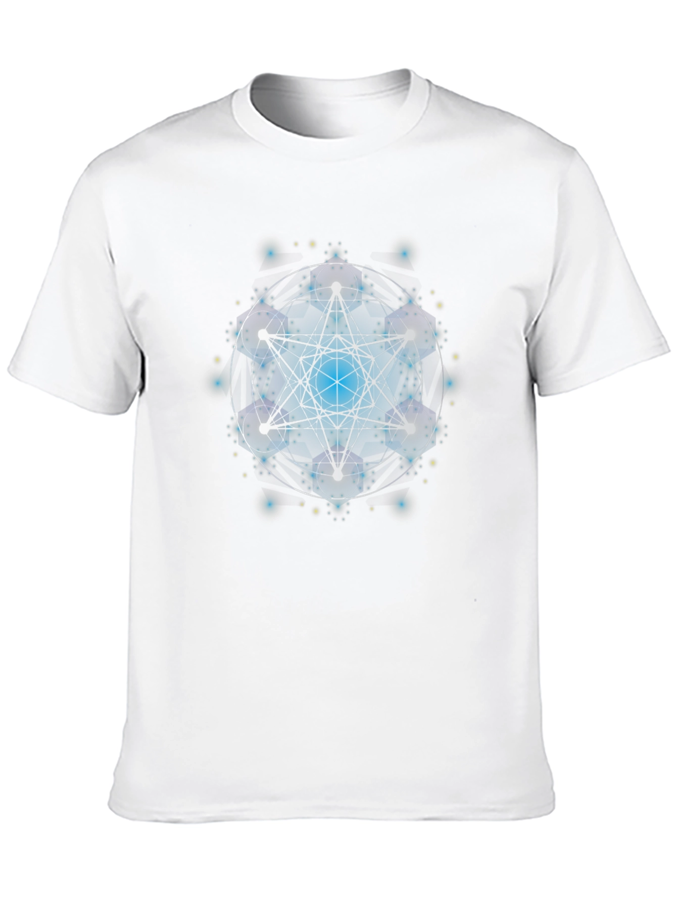 Metatrons Cube Black Graphic Tee