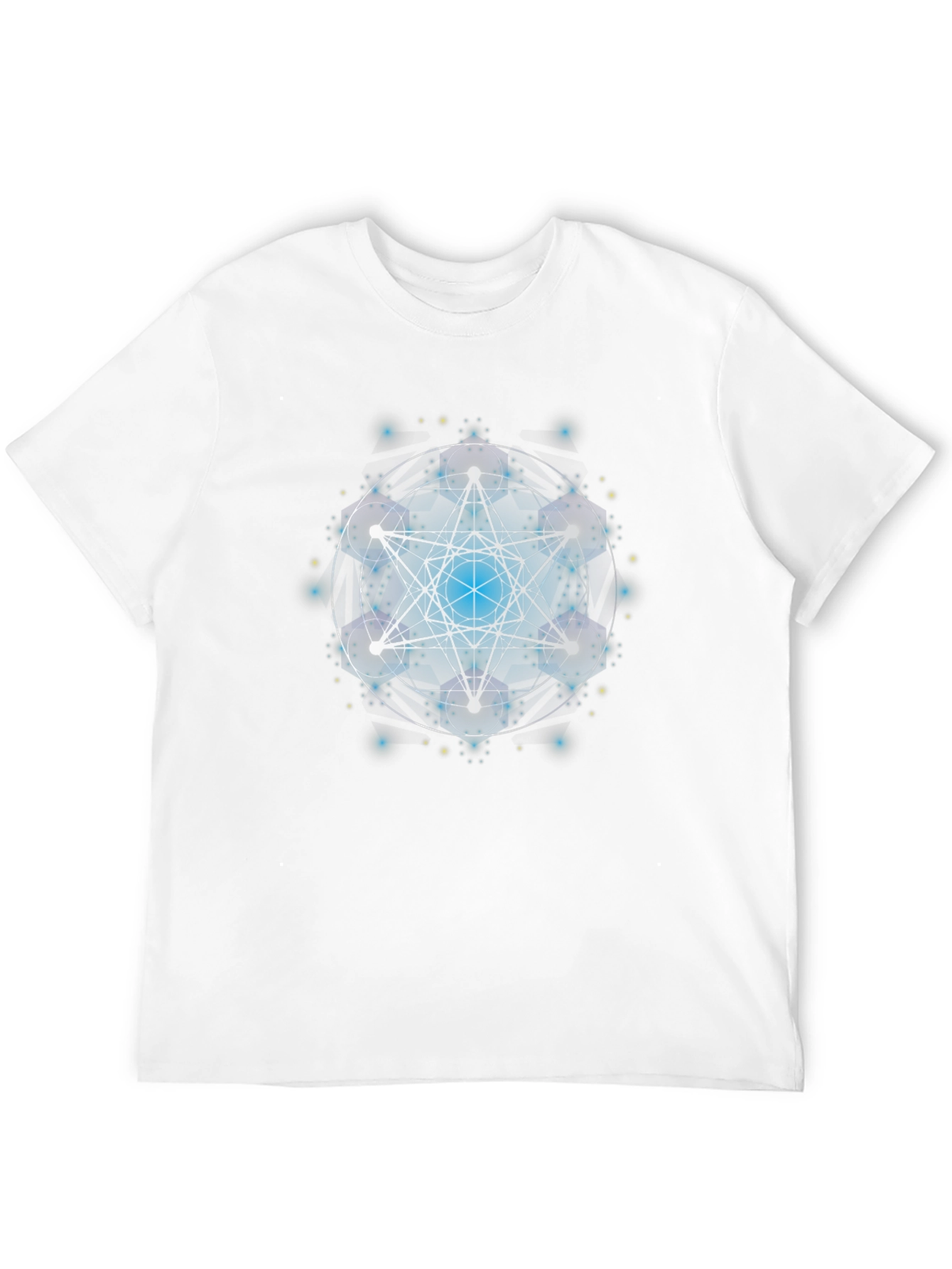 Metatrons Cube Black Graphic Tee