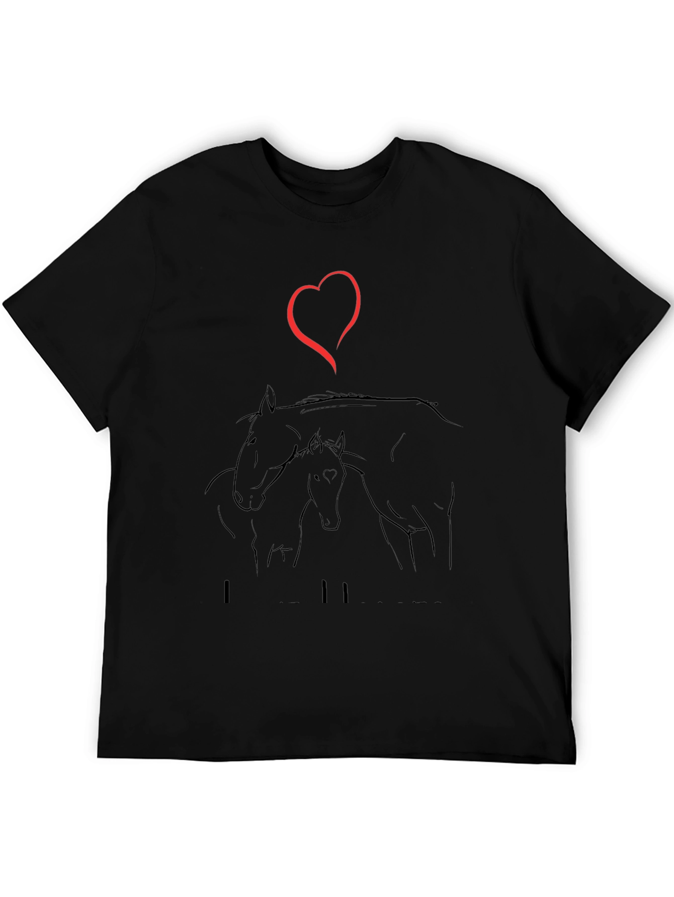 I Love Horses T-Shirt - Stylish Graphic Tee
